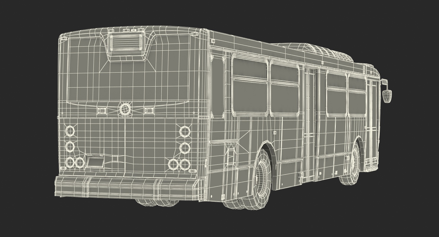 3D Bus Nabi Model 416 model