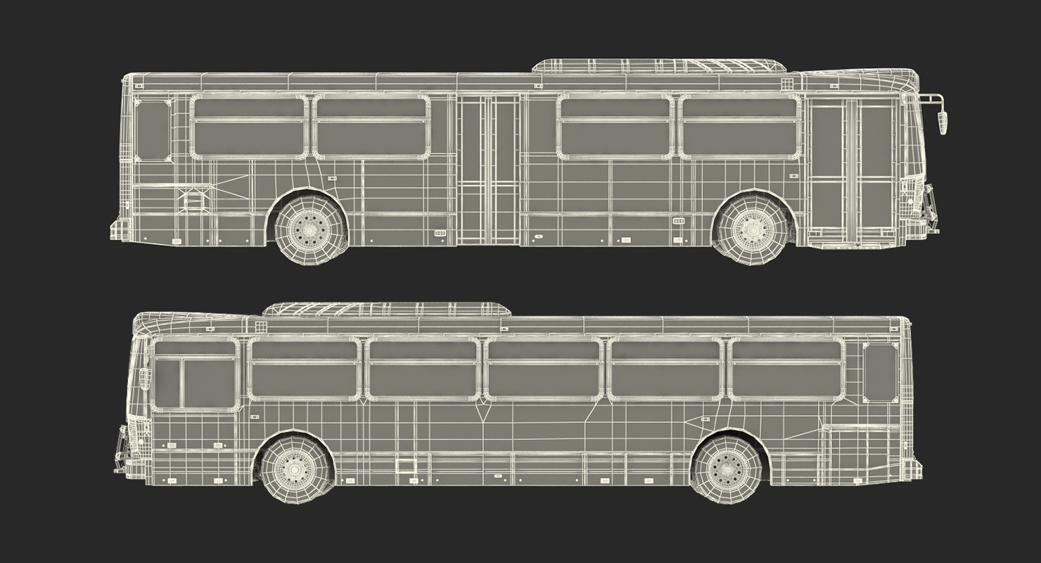 3D Bus Nabi Model 416 model