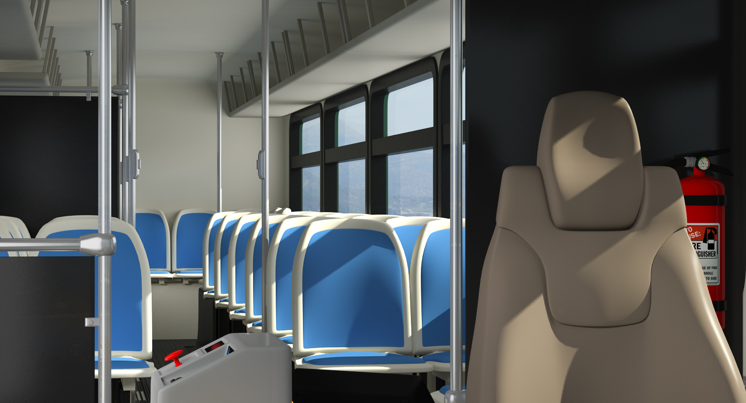 3D Bus Nabi Model 416 model