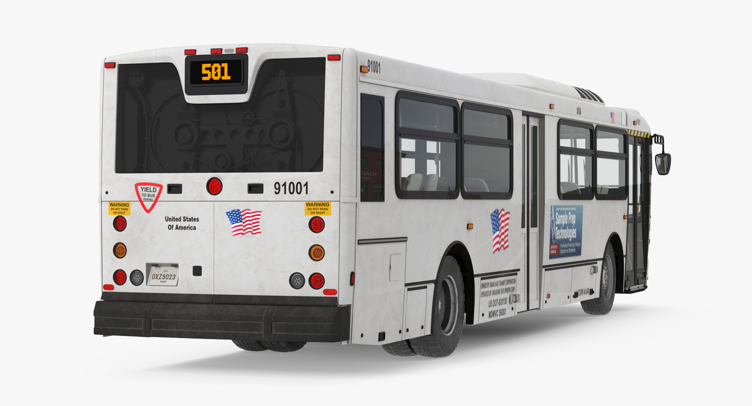 3D Bus Nabi Model 416 model