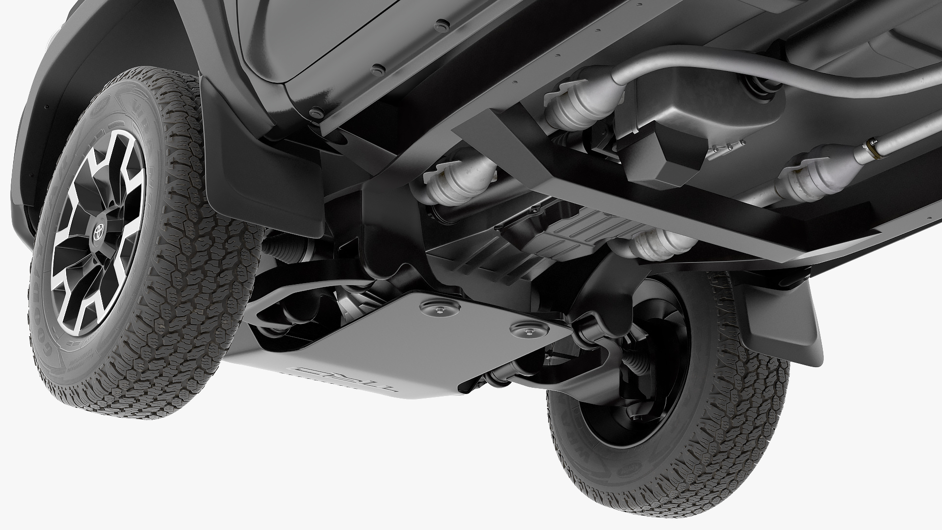 Toyota Tacoma TRD Off Road Black 2021 Rigged 3D model