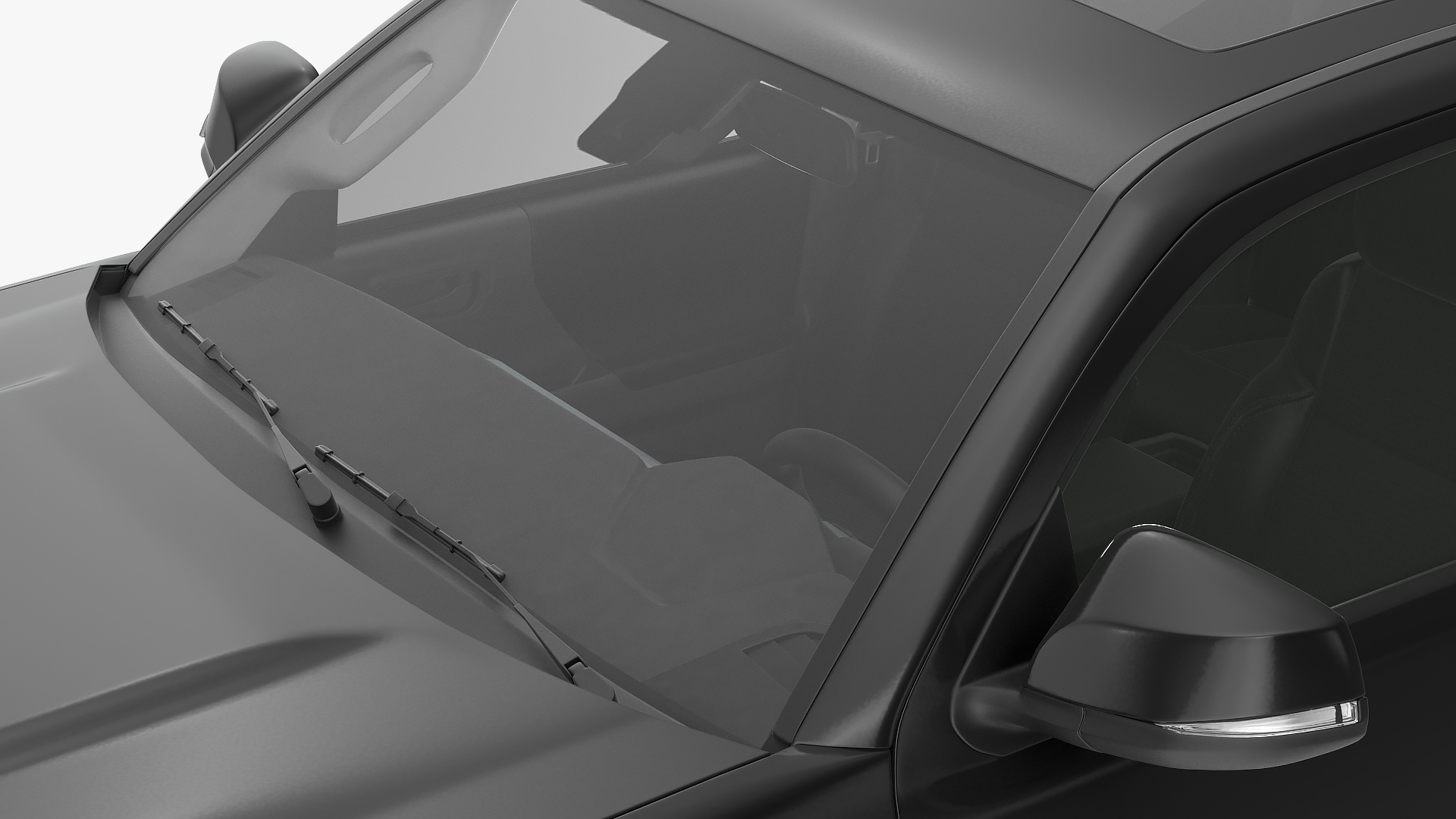 Toyota Tacoma TRD Off Road Black 2021 Rigged 3D model
