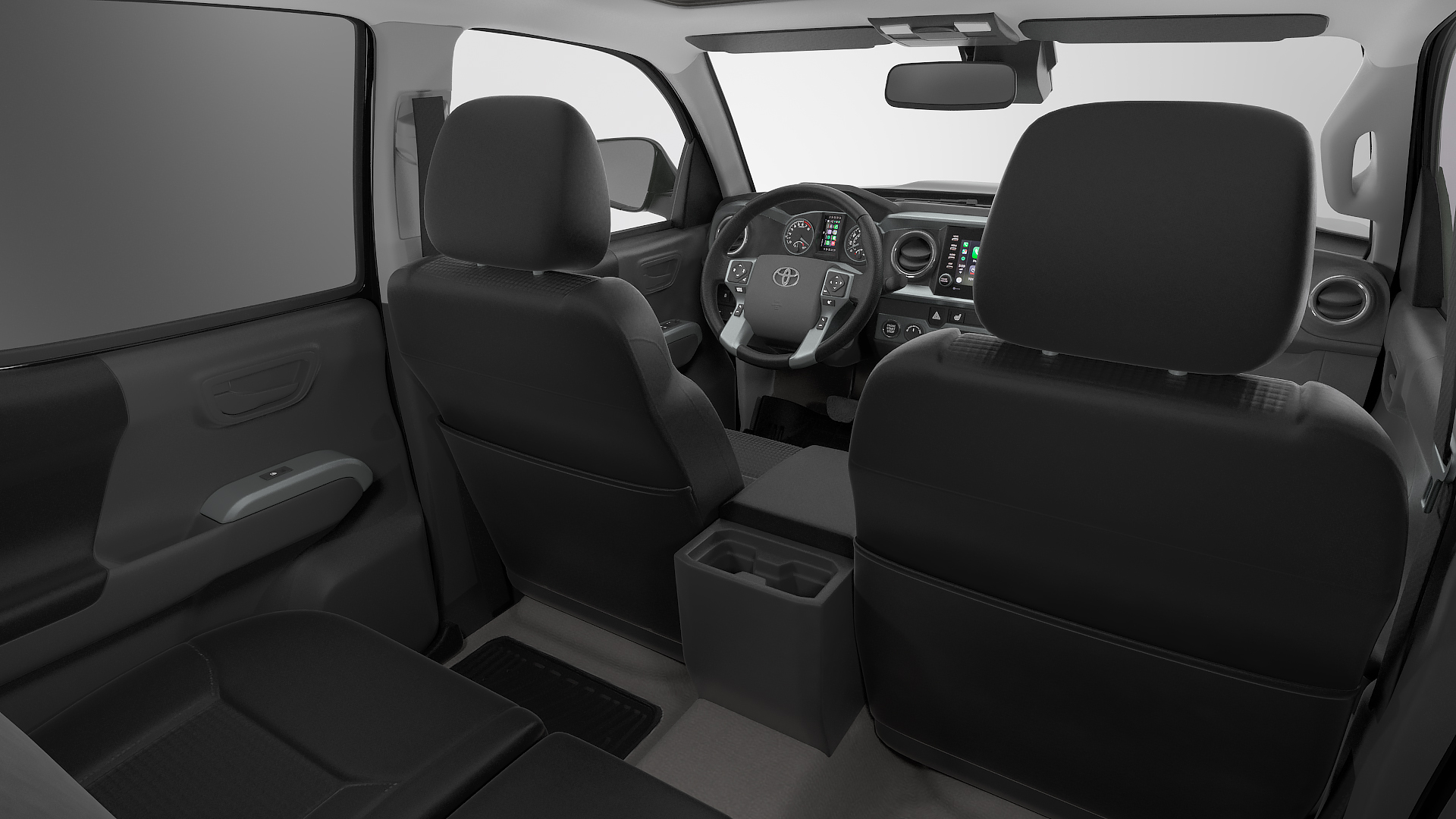 Toyota Tacoma TRD Off Road Black 2021 Rigged 3D model