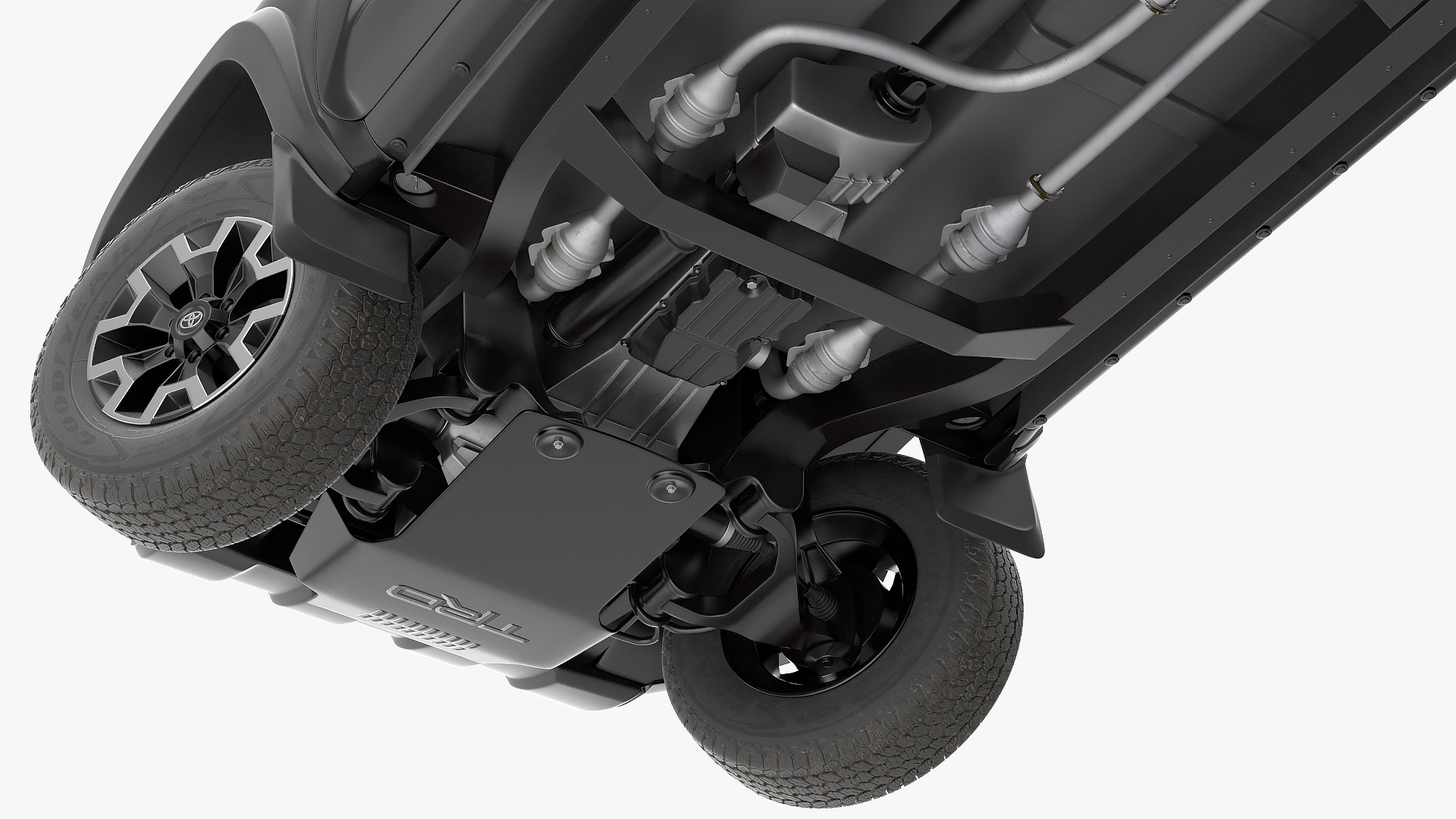 Toyota Tacoma TRD Off Road Black 2021 Rigged 3D model