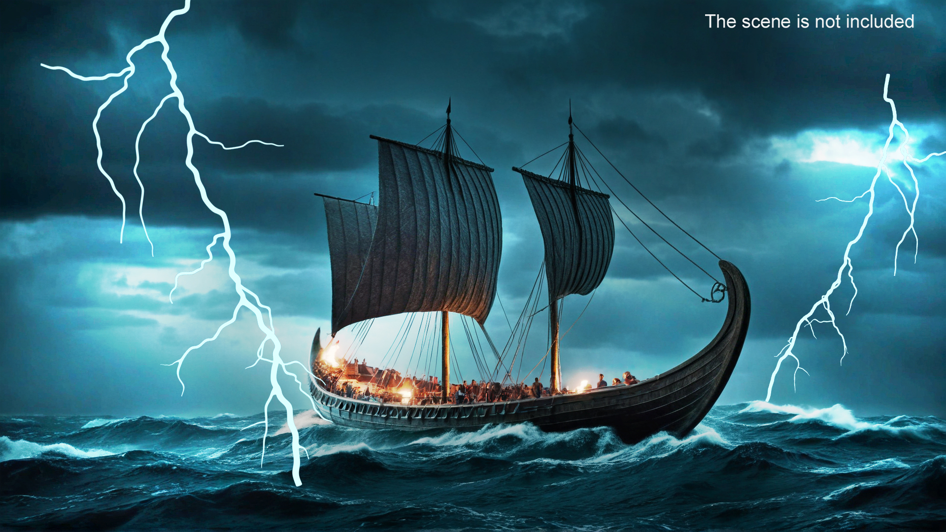 Cartoon Lightning Bolt 3D