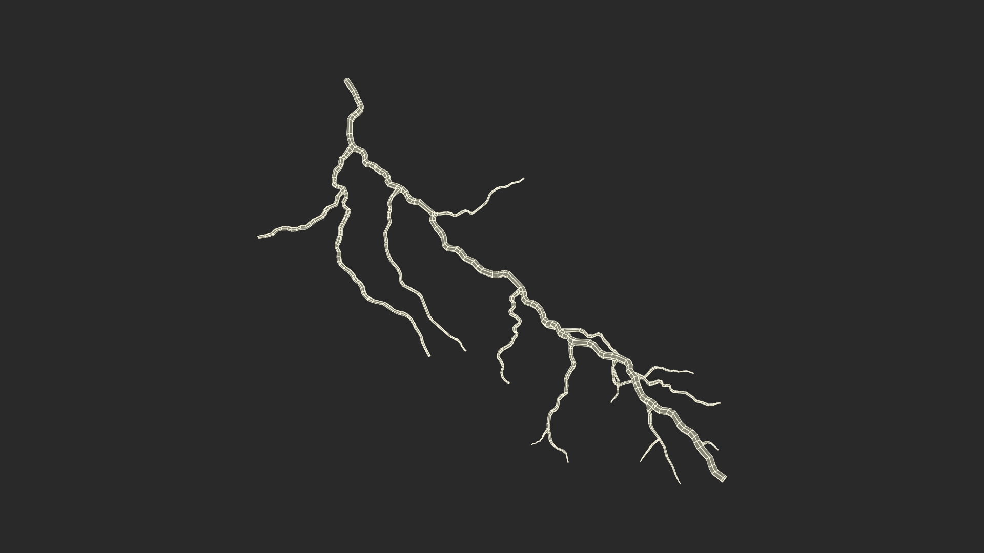 Cartoon Lightning Bolt 3D