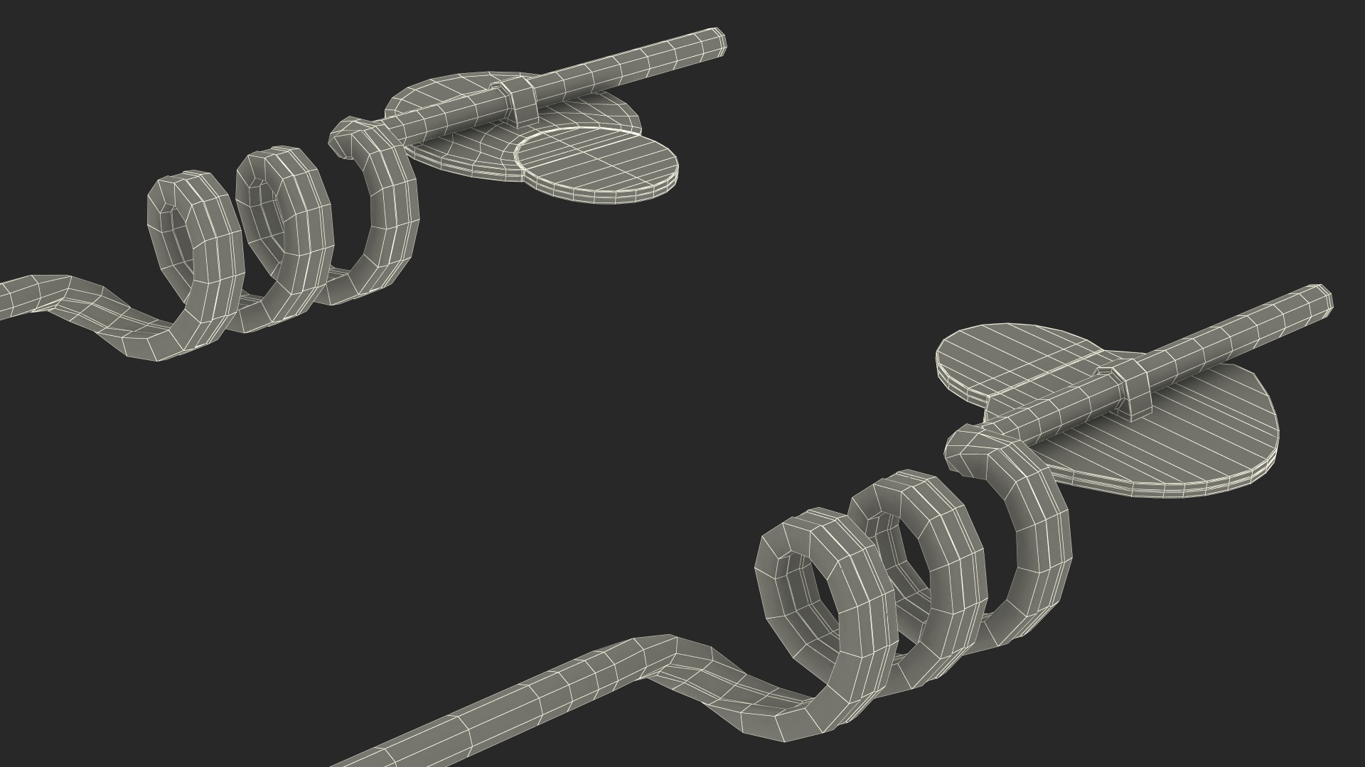Plastic Straws with Citrus Fruit Tags 3D