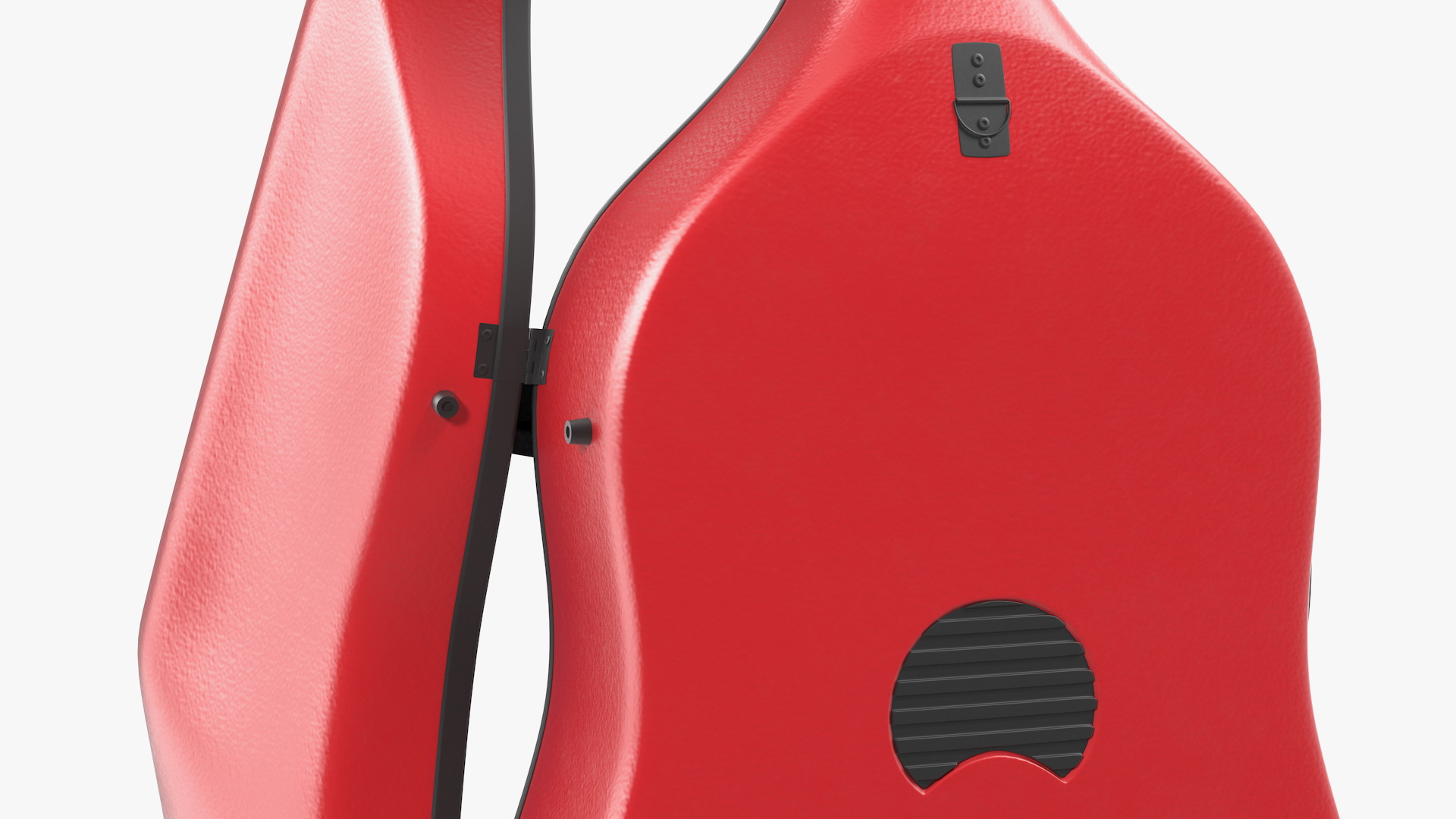 Red Cello Case Open 3D model