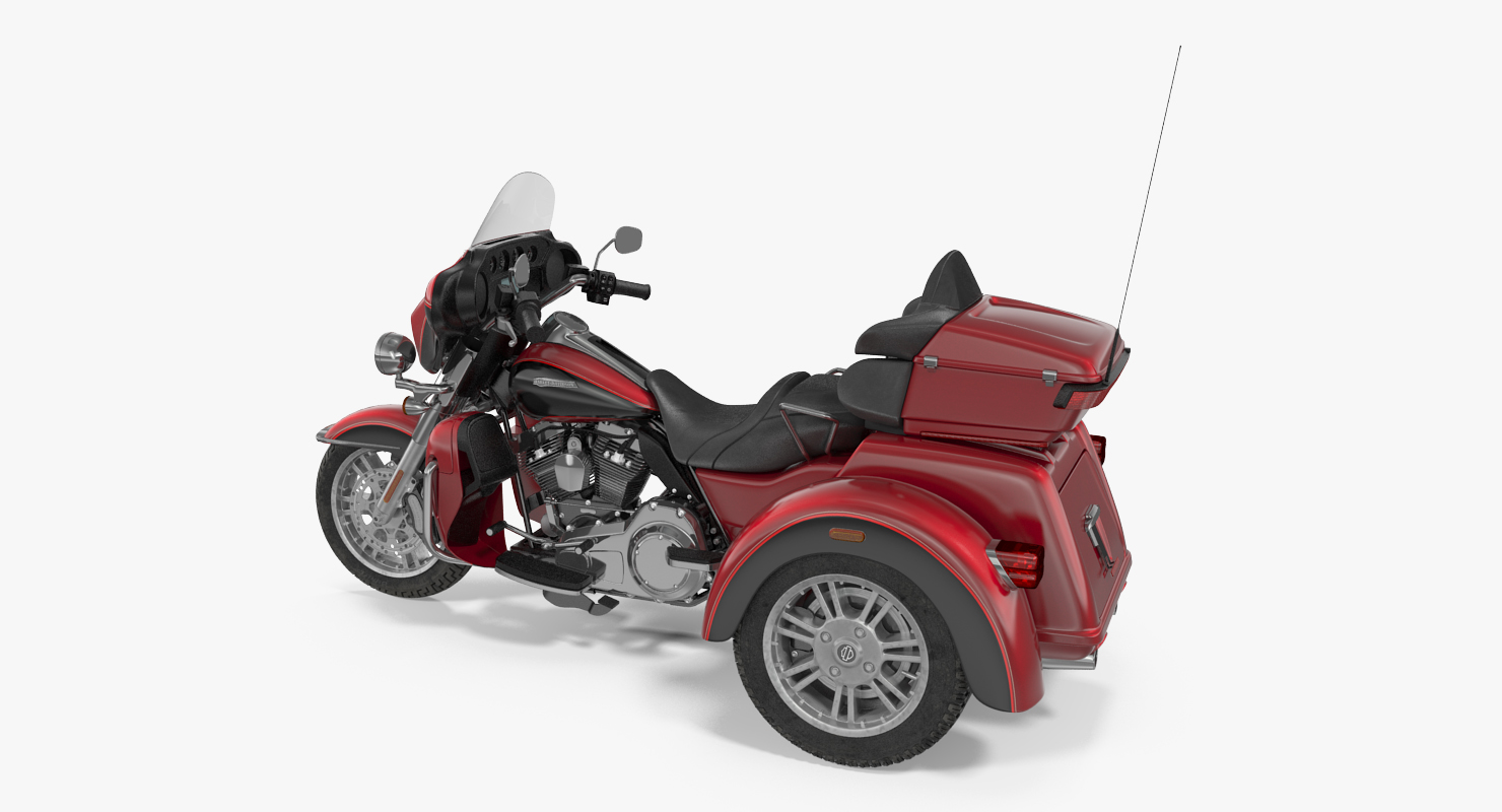 Harley Davidson Tri Glide 2016 Rigged 3D