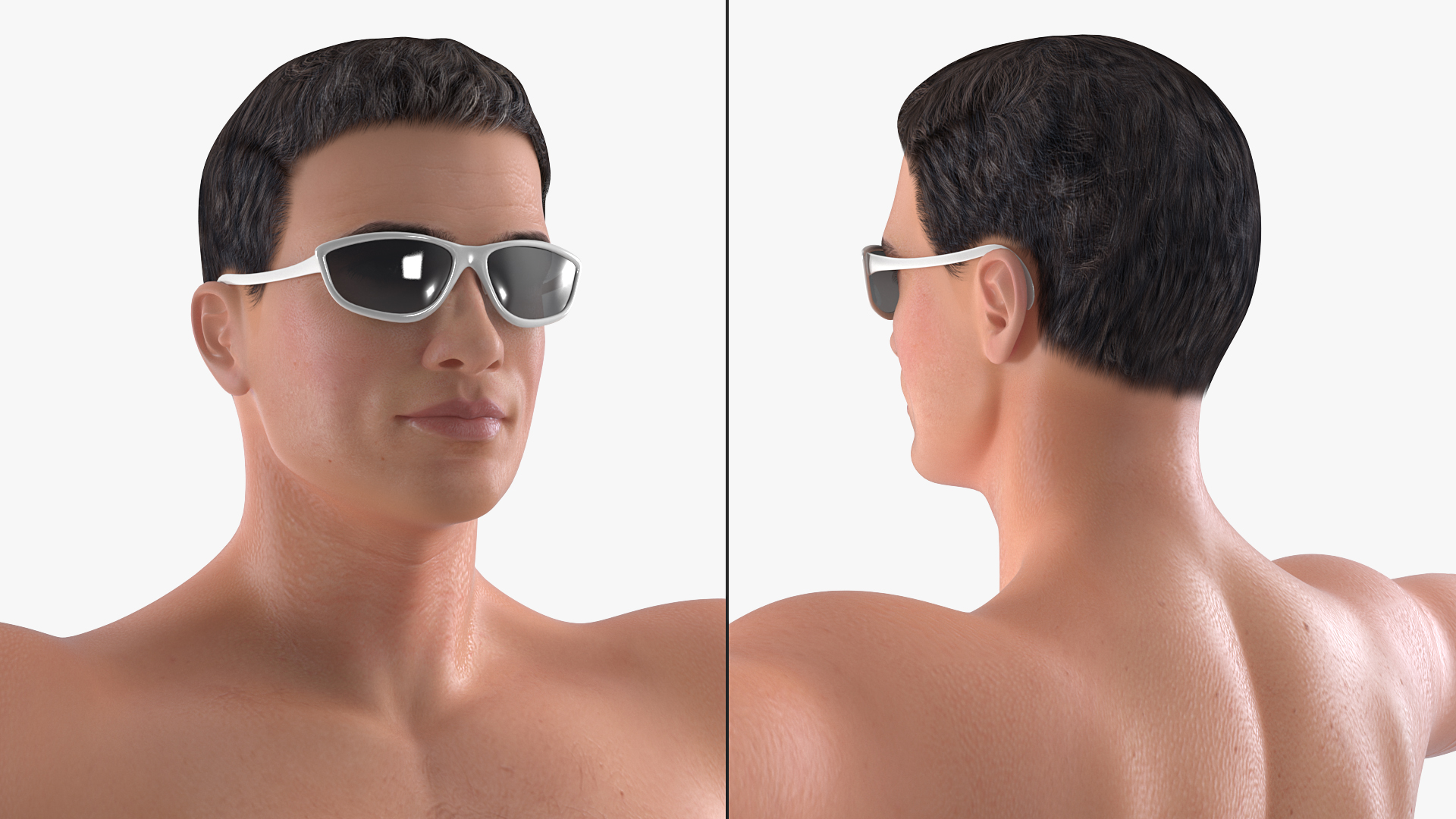 Man in Swimwear T-Pose 3D