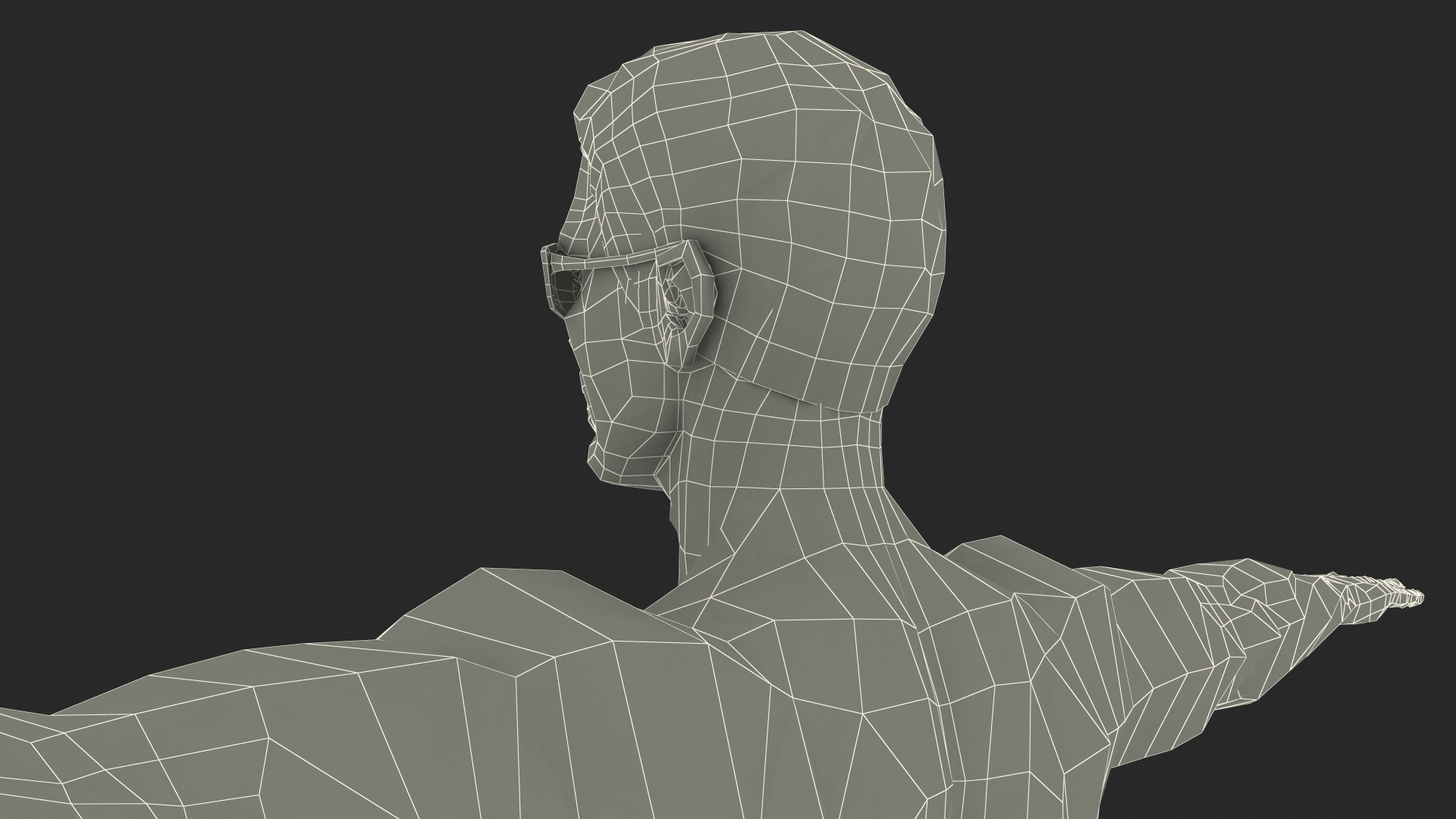 Man in Swimwear T-Pose 3D