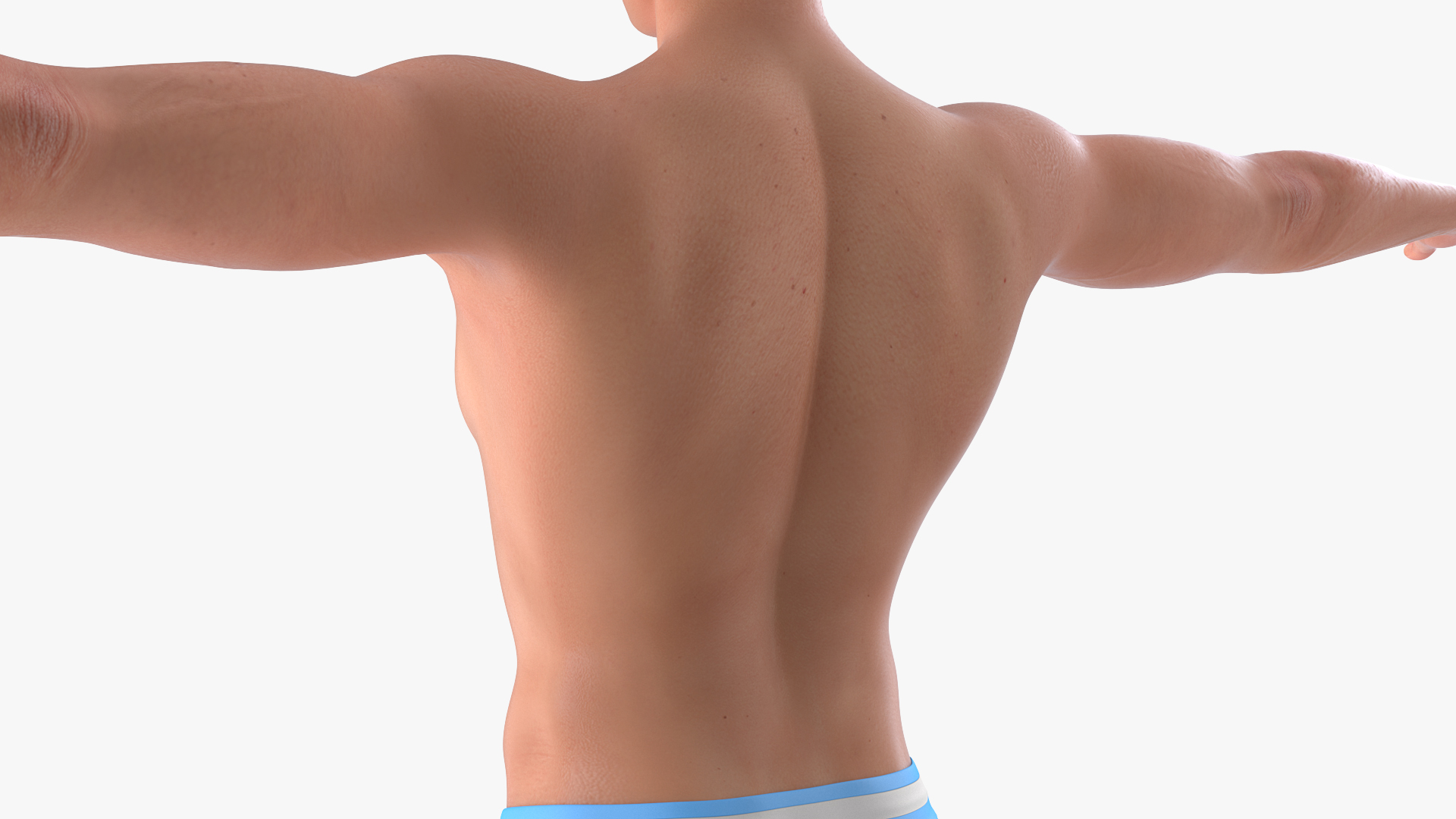 Man in Swimwear T-Pose 3D