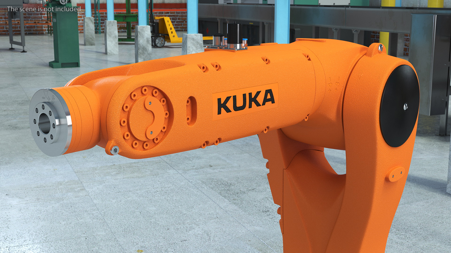 3D Compact Robot Arm Kuka KR 6 R900 Rigged for Cinema 4D model