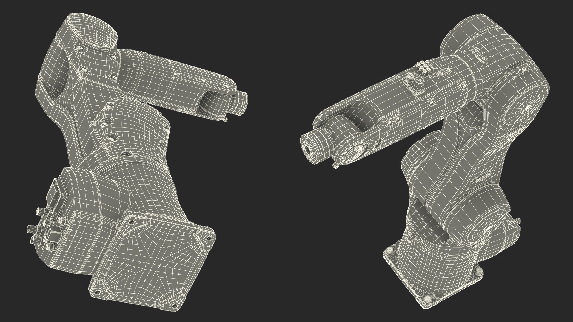3D Compact Robot Arm Kuka KR 6 R900 Rigged for Cinema 4D model