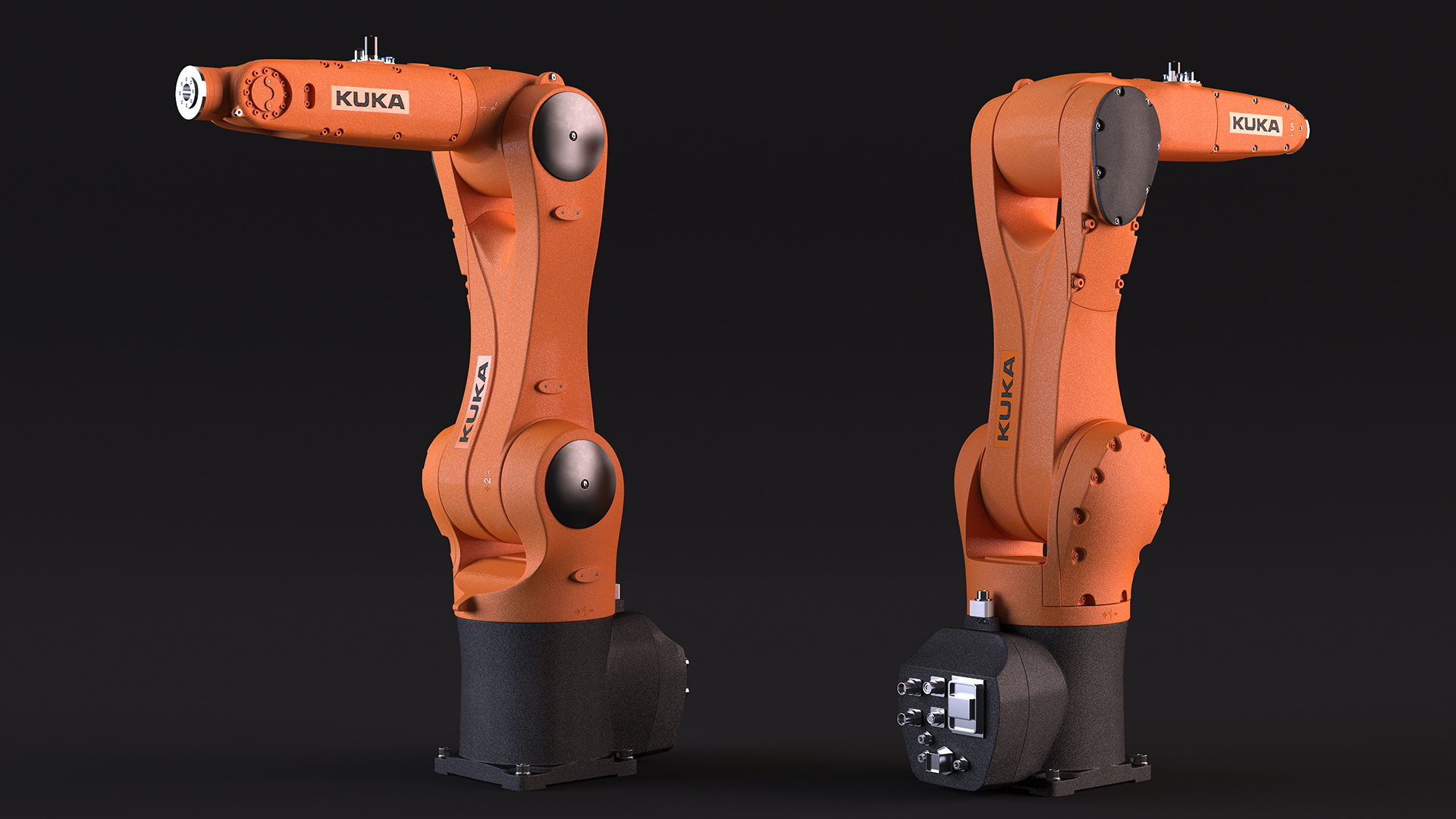 3D Compact Robot Arm Kuka KR 6 R900 Rigged for Cinema 4D model