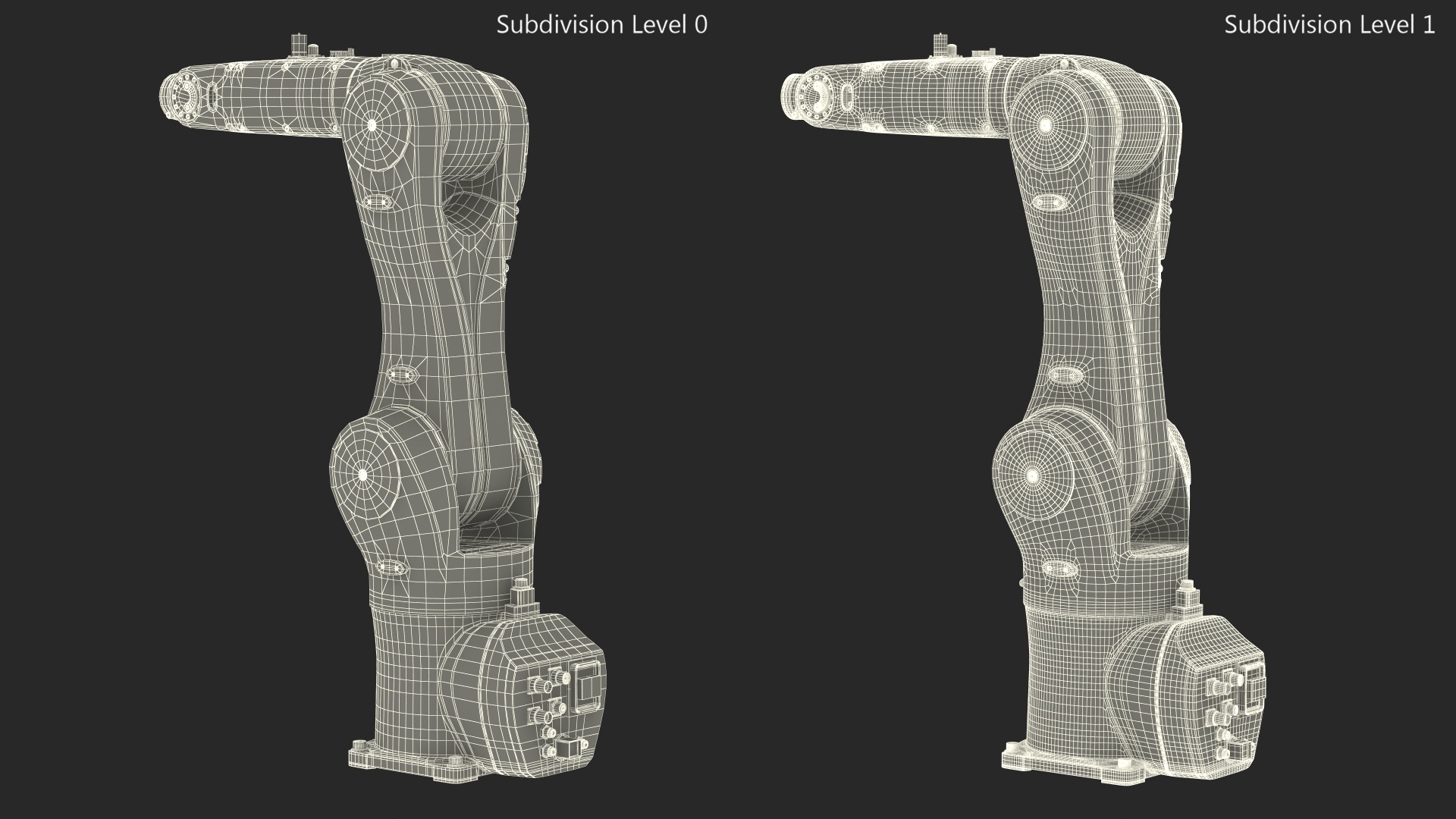 3D Compact Robot Arm Kuka KR 6 R900 Rigged for Cinema 4D model
