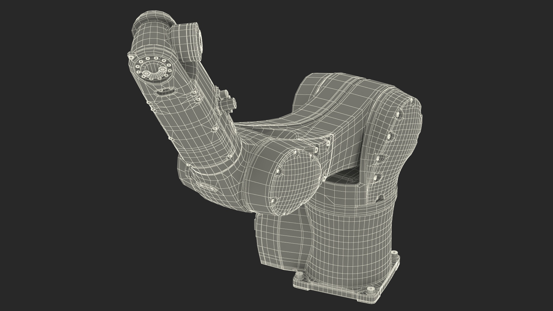 3D Compact Robot Arm Kuka KR 6 R900 Rigged for Cinema 4D model