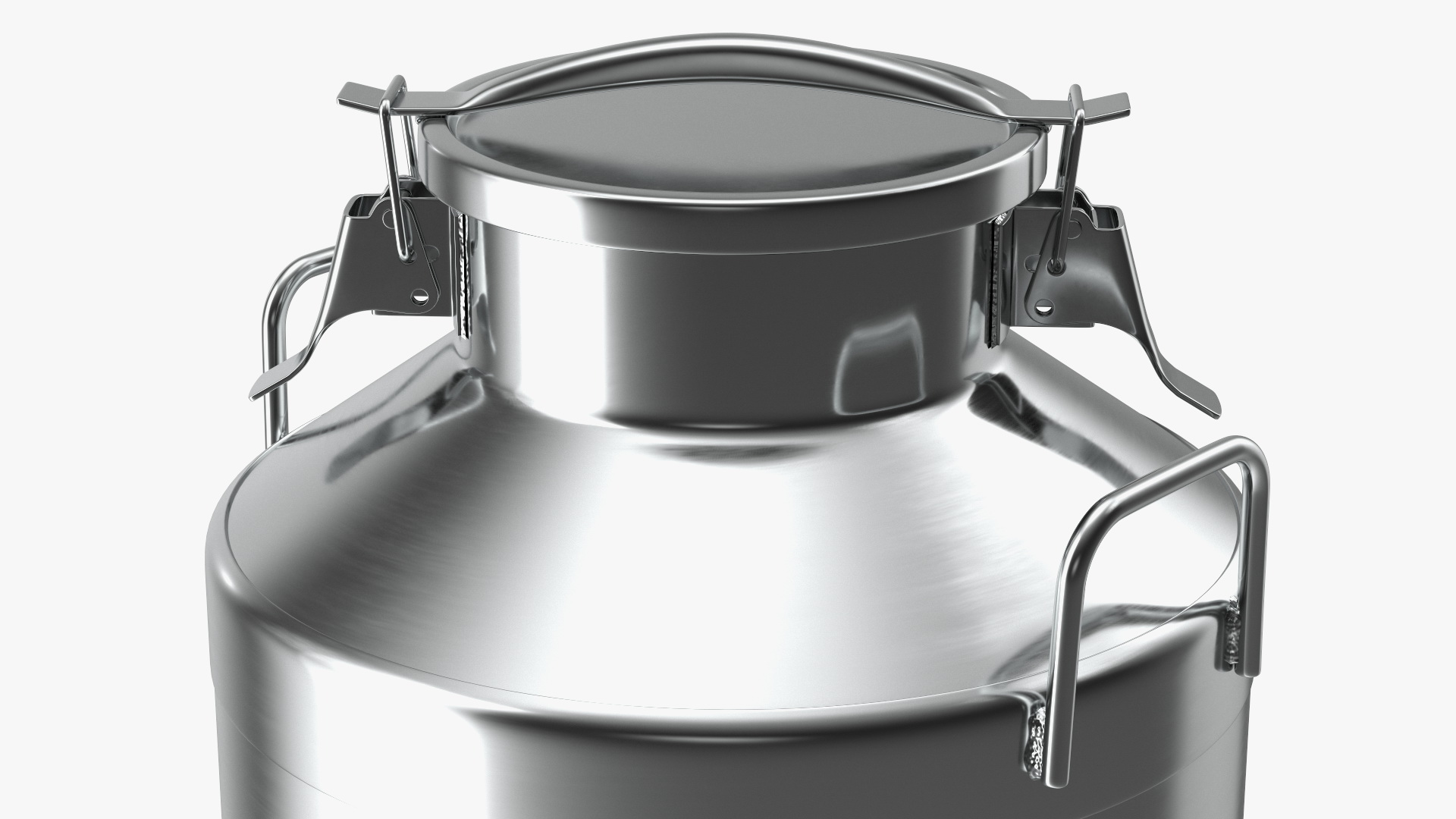 3D Milk Can Stainless Steel 10 Liter model
