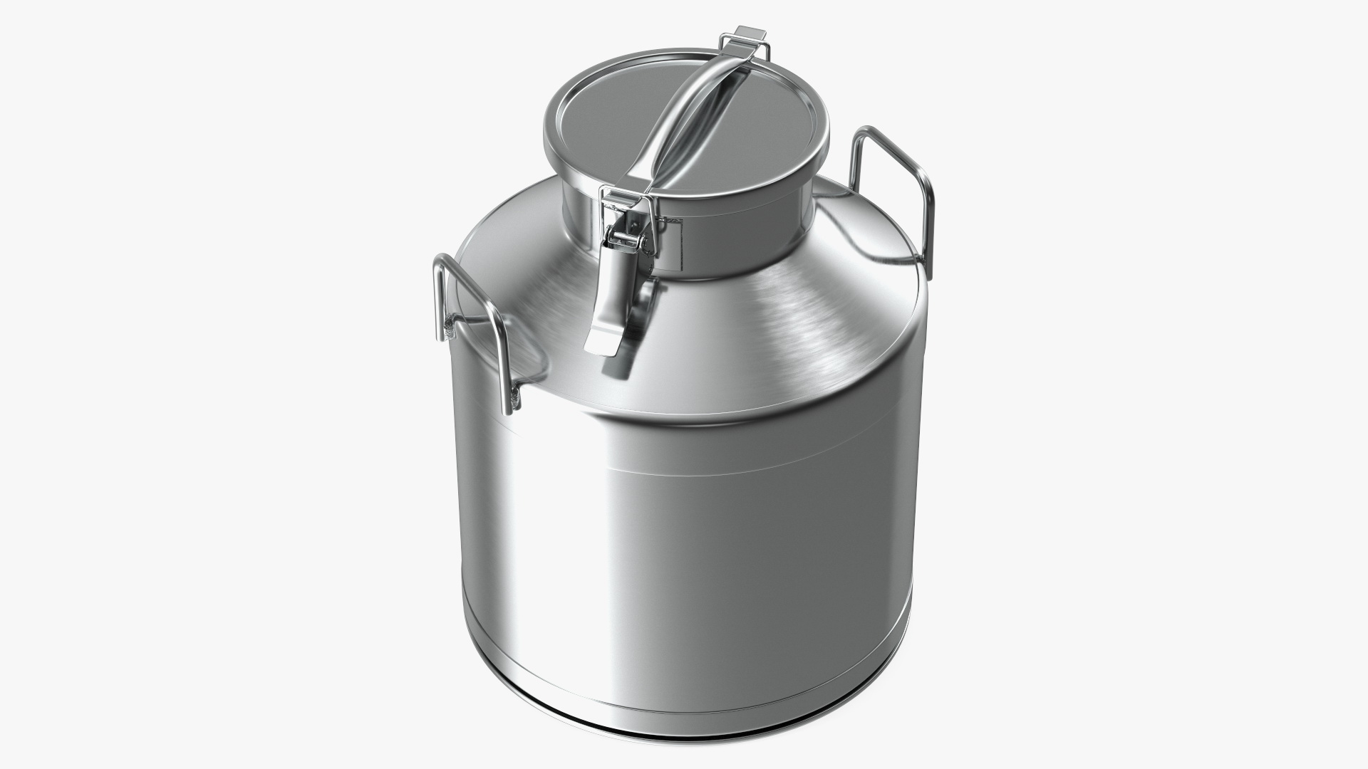 3D Milk Can Stainless Steel 10 Liter model