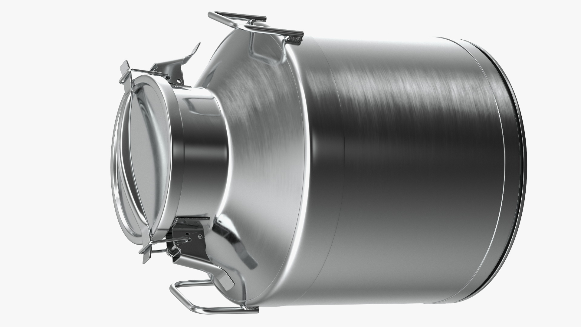 3D Milk Can Stainless Steel 10 Liter model