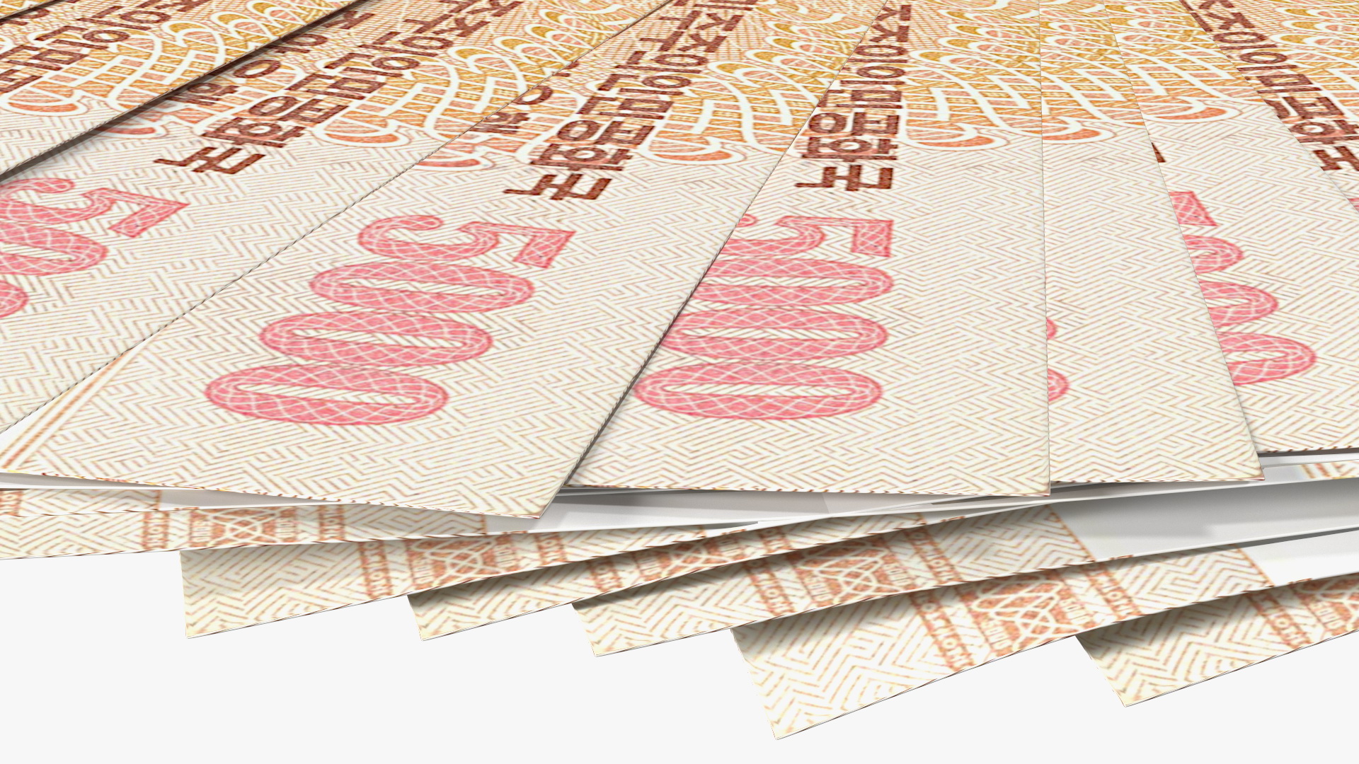 Fan of North Korea 5000 Won 2013 Banknotes 3D