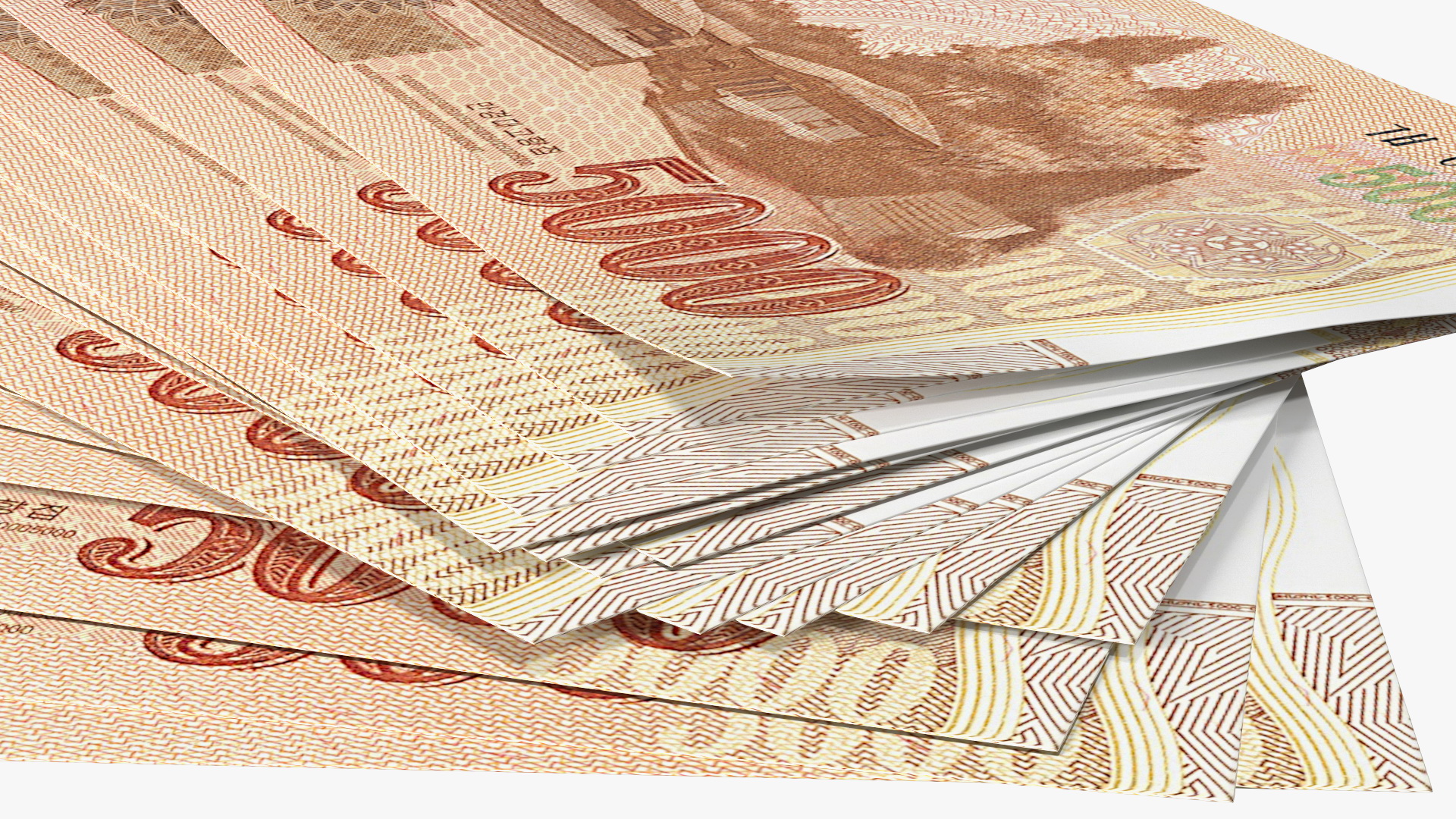 Fan of North Korea 5000 Won 2013 Banknotes 3D