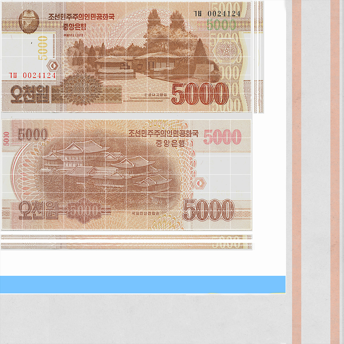 Fan of North Korea 5000 Won 2013 Banknotes 3D