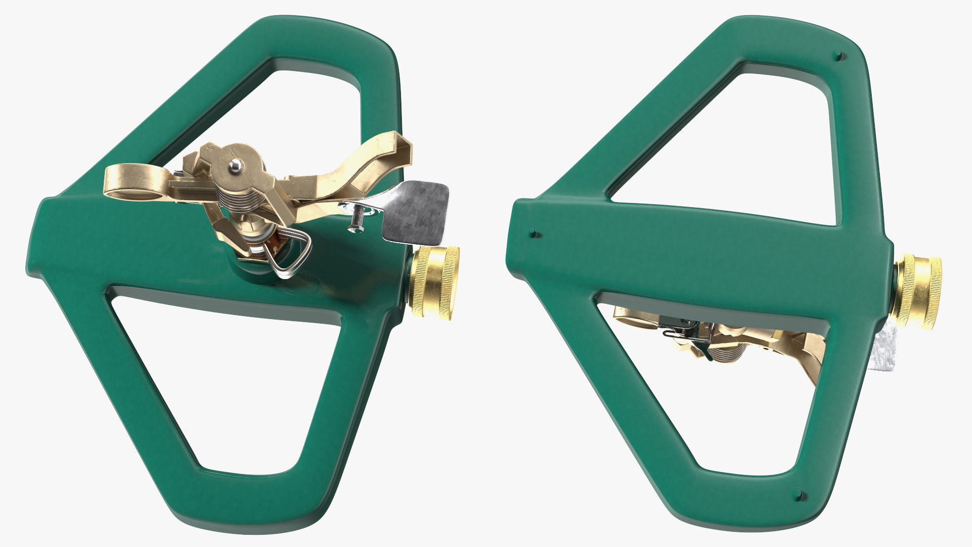 Impact Lawn Sprinkler with Metal Base 3D