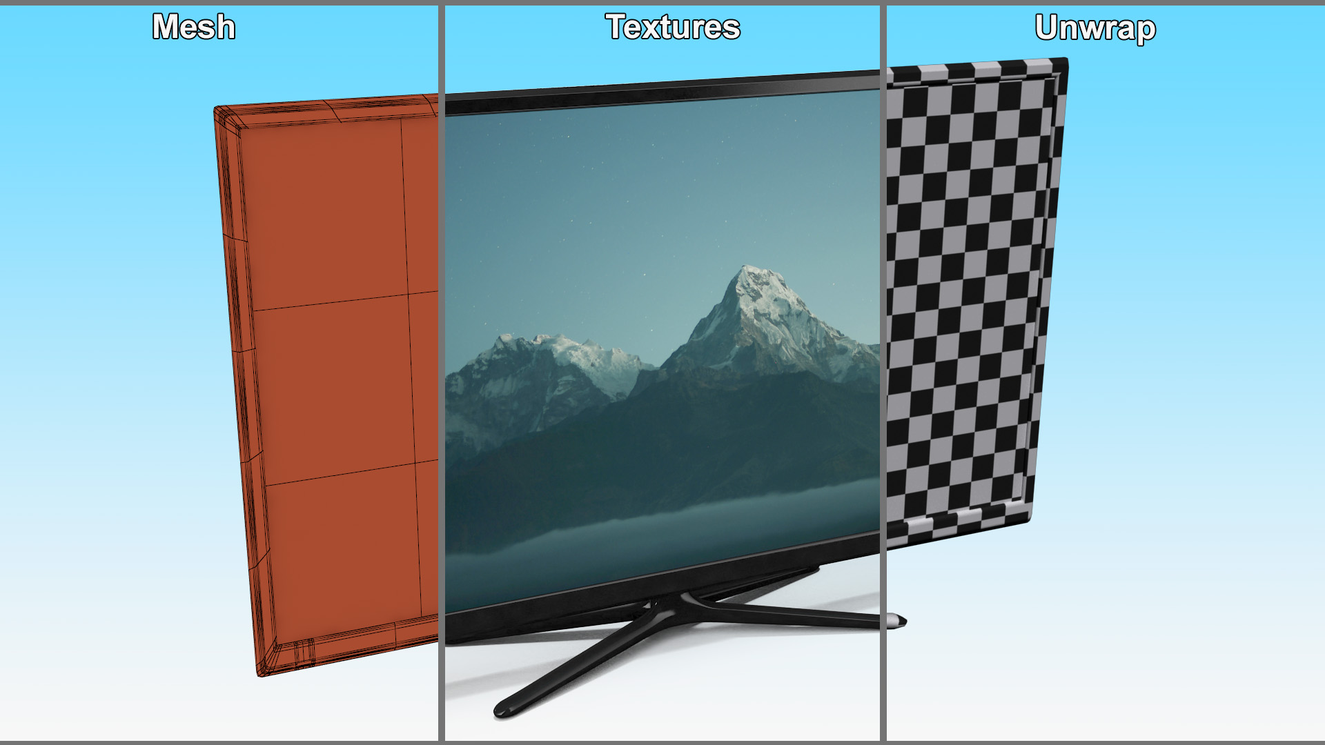 Plasma TV 3D model