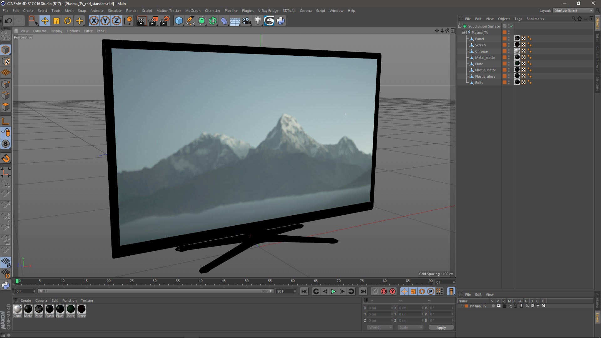 Plasma TV 3D model
