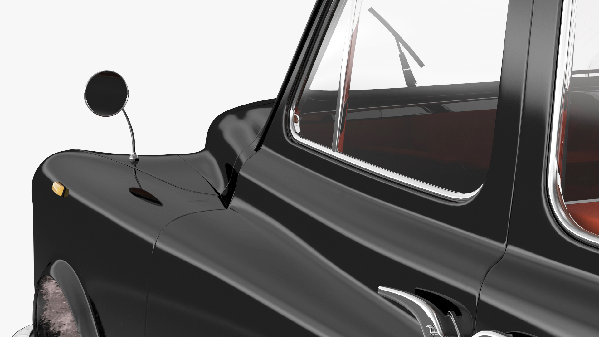 Vintage London Taxi Cab FX4 Rigged 3D model