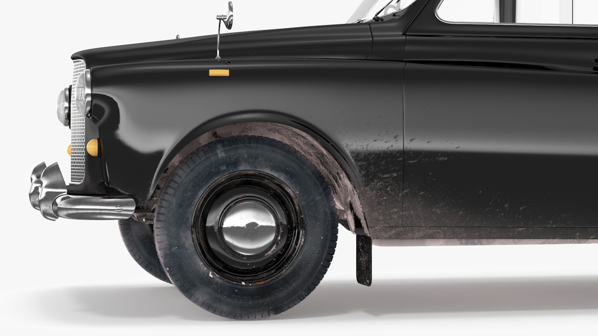 Vintage London Taxi Cab FX4 Rigged 3D model