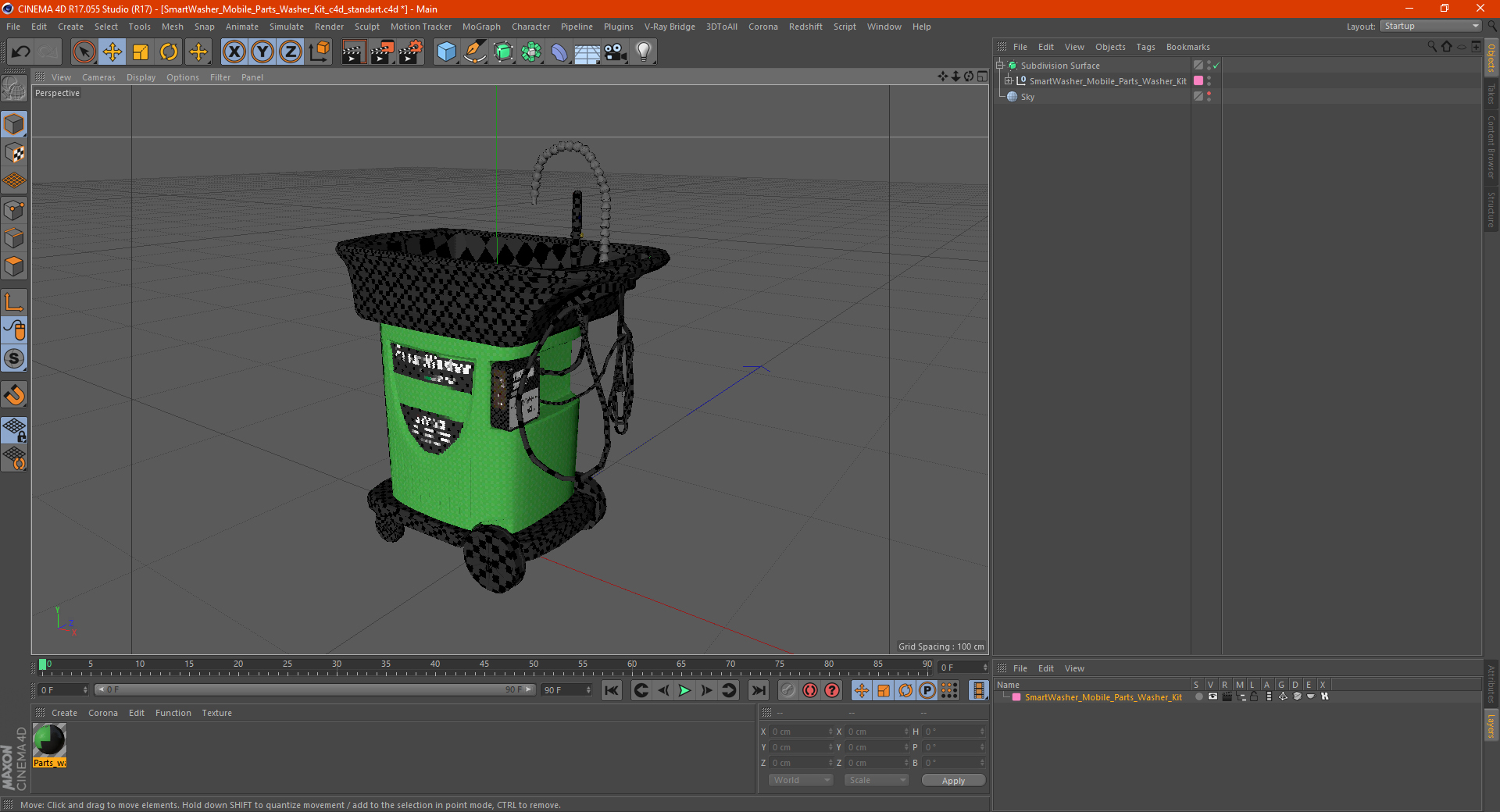 3D model SmartWasher Mobile Parts Washer Kit