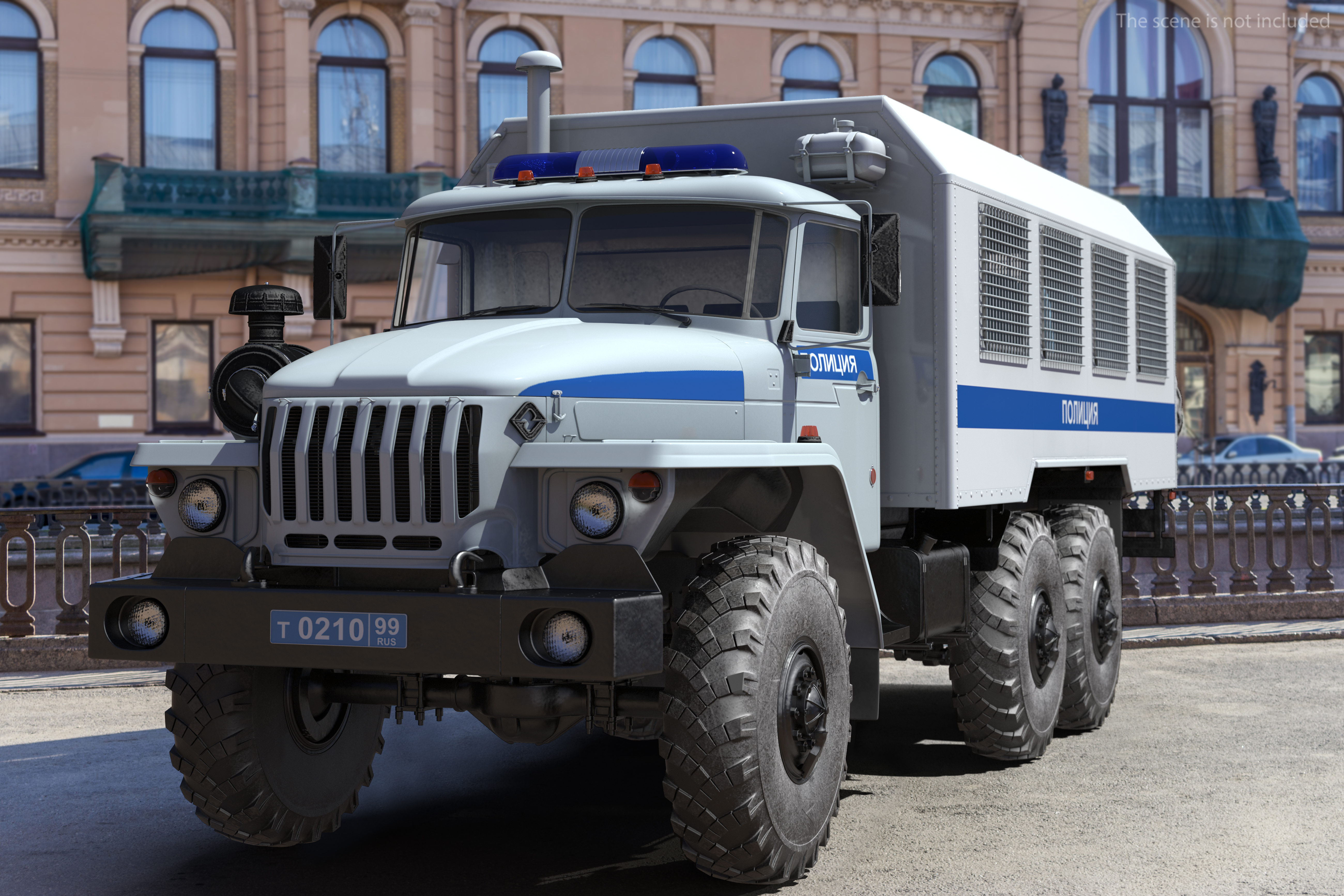 URAL 4320 Police Vehicle 3D model