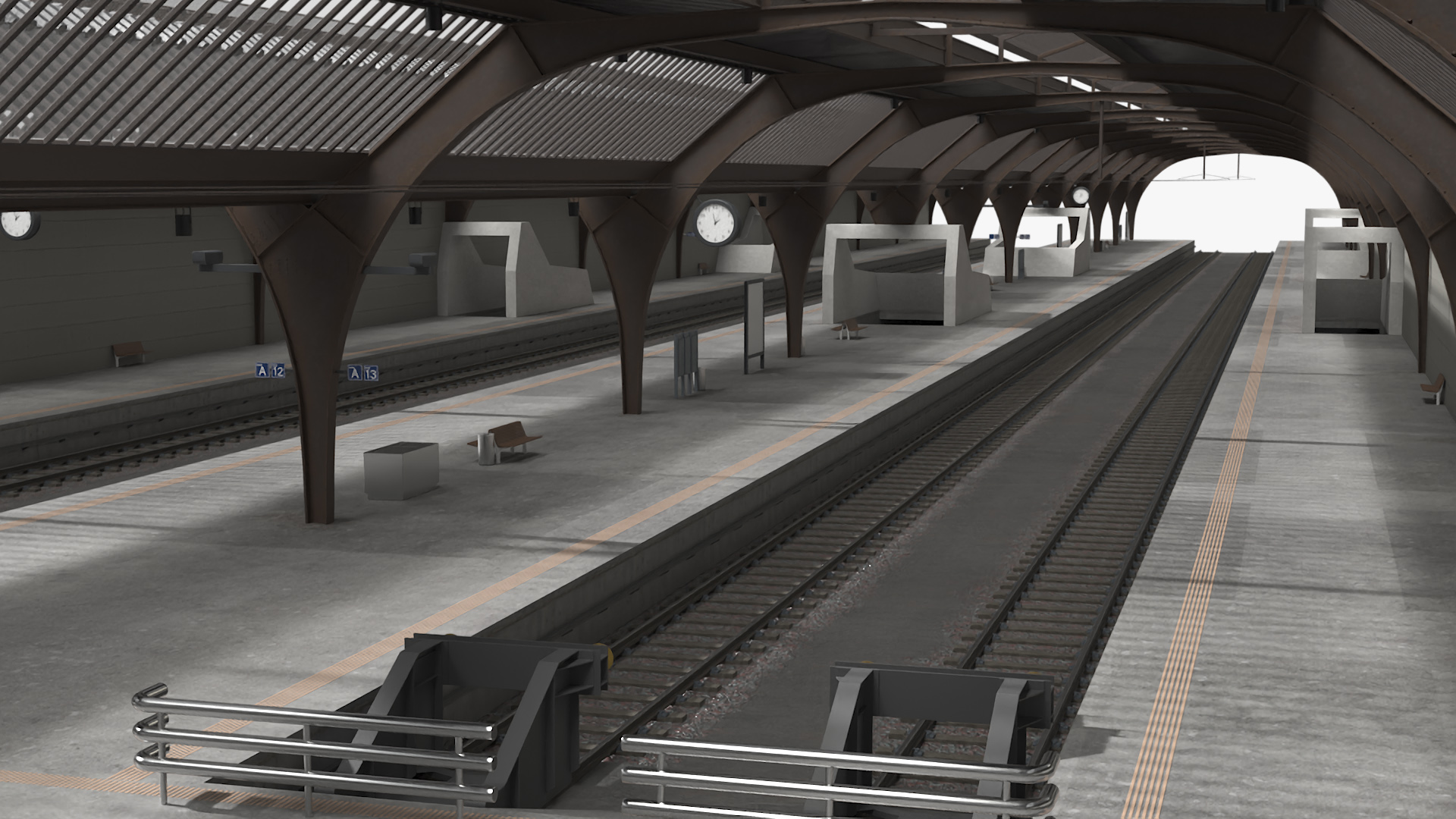 Train Platform 3D model
