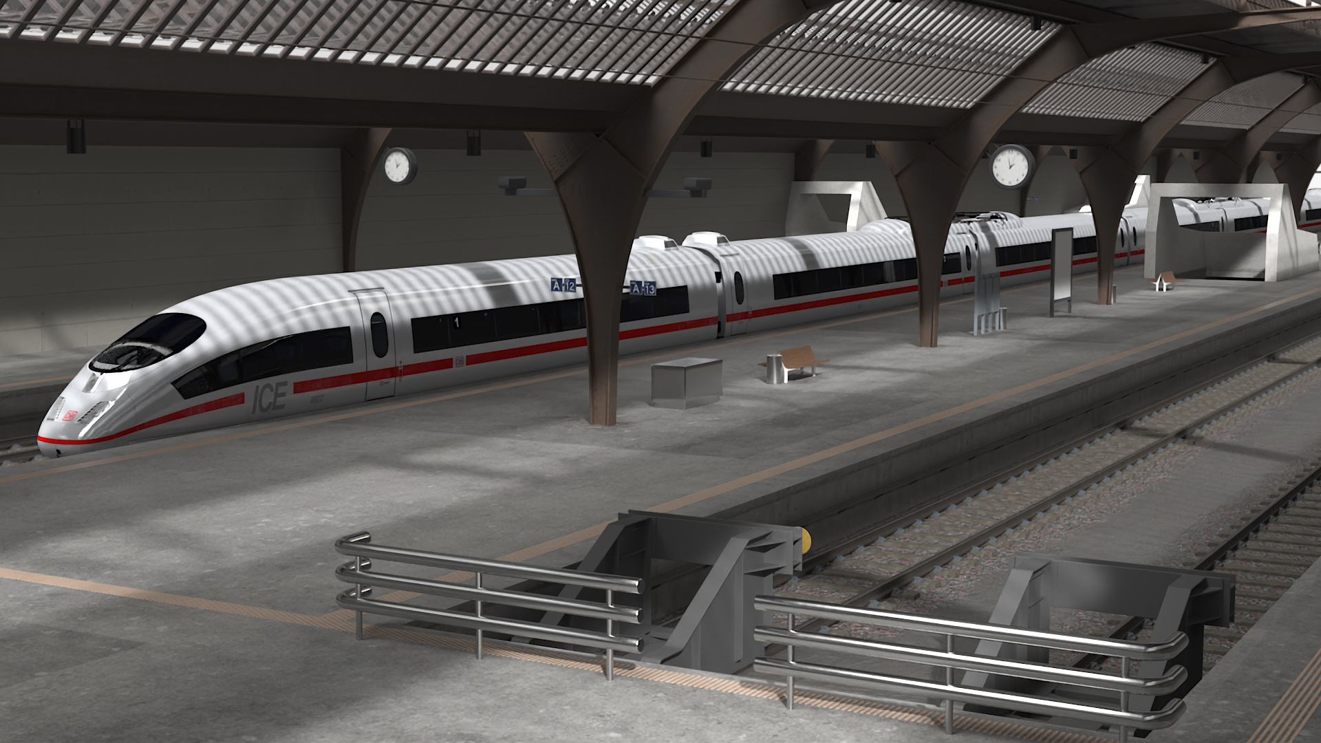 Train Platform 3D model