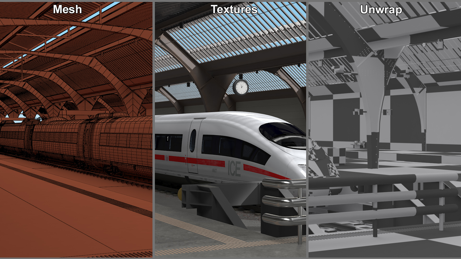 Train Platform 3D model