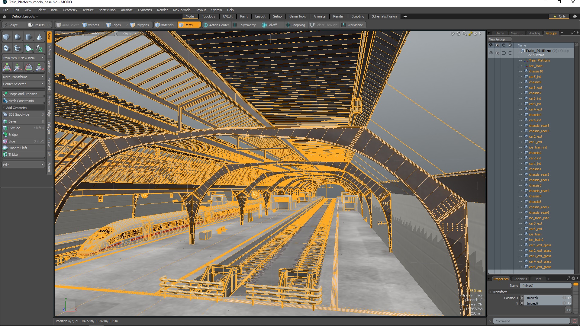 Train Platform 3D model