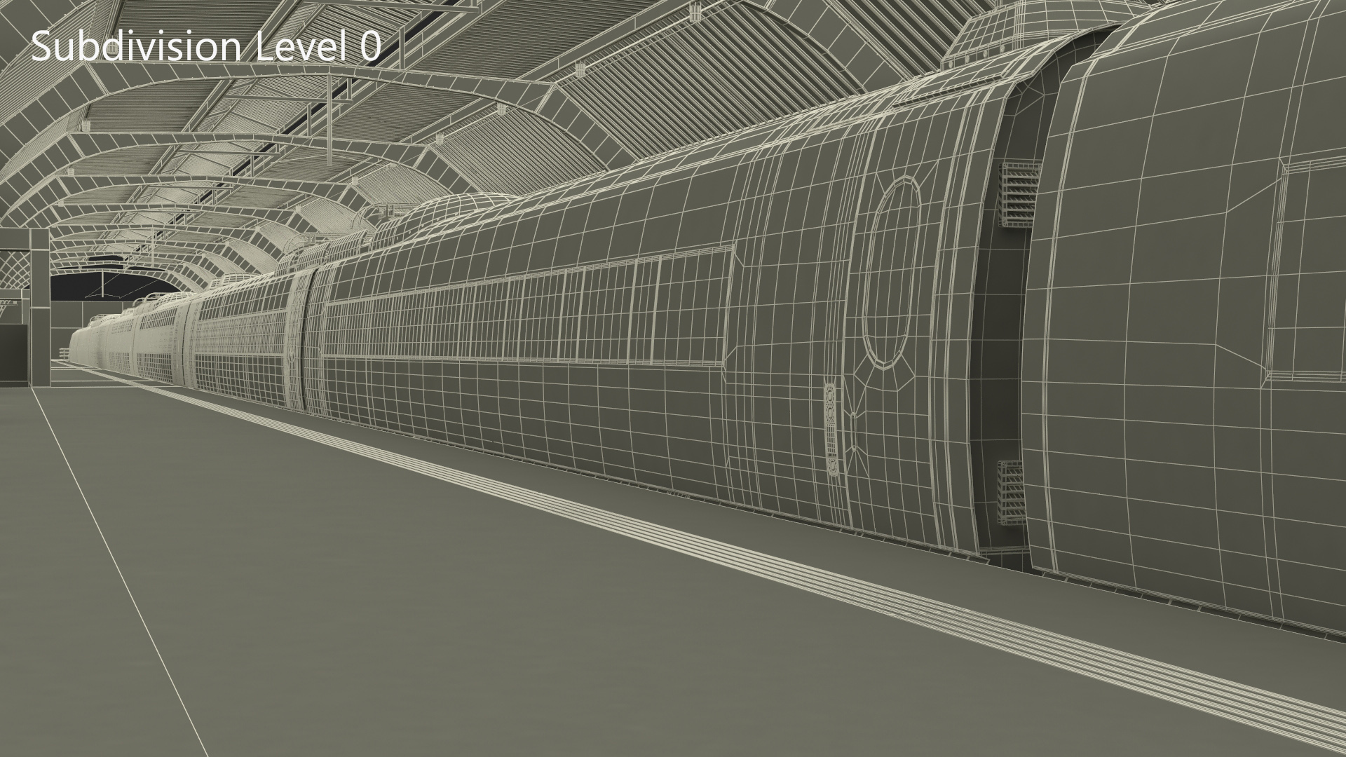 Train Platform 3D model