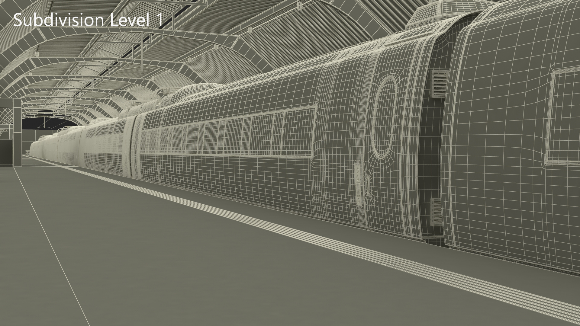 Train Platform 3D model