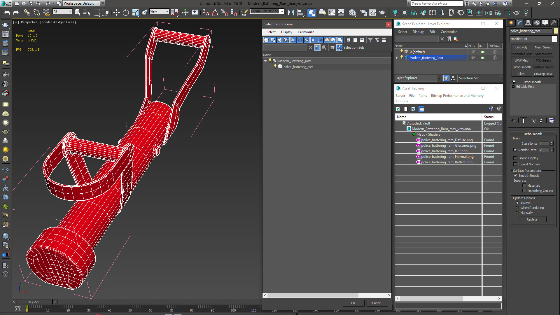 3D model Modern Battering Ram