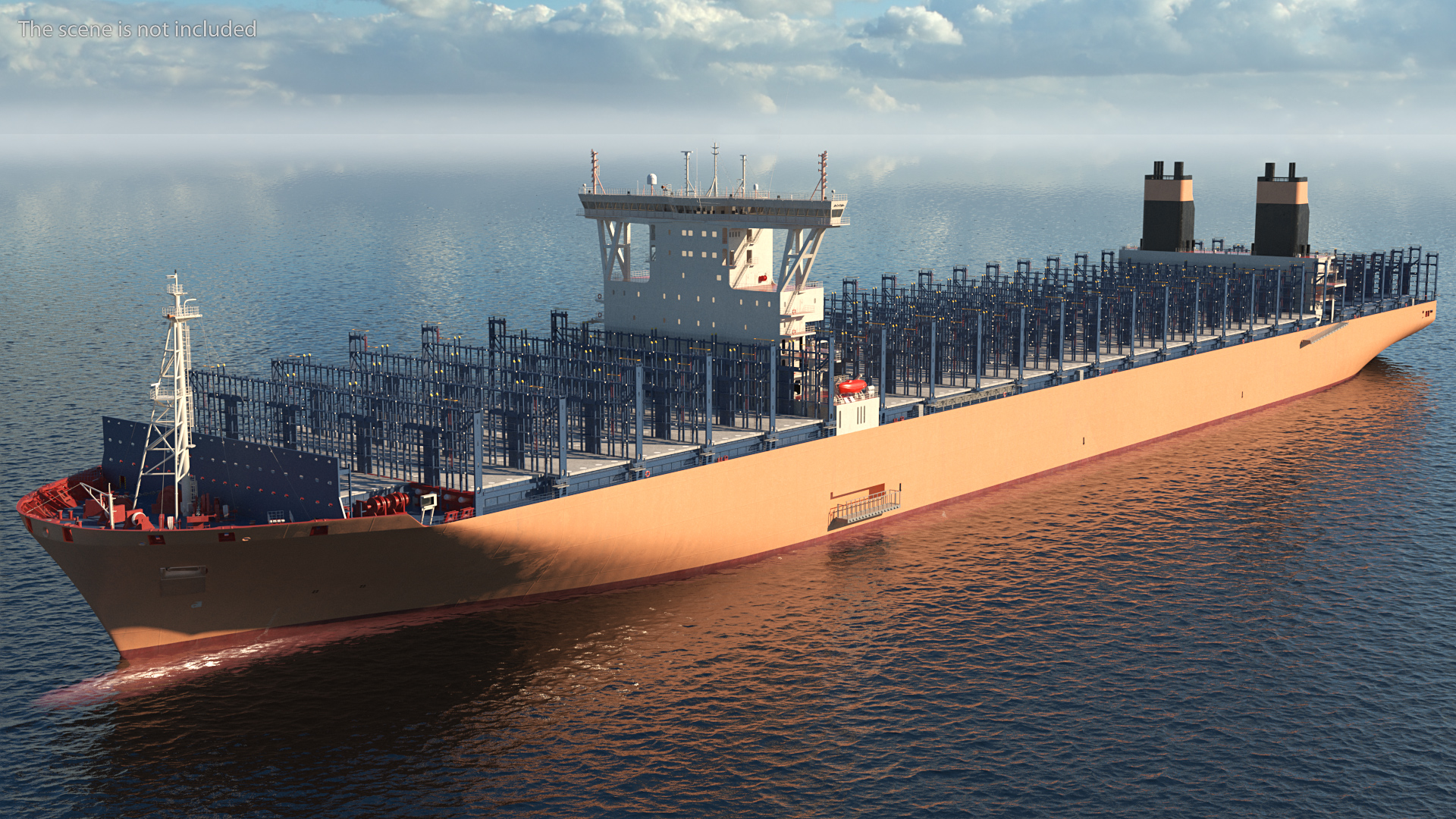 3D model Container Ship Empty