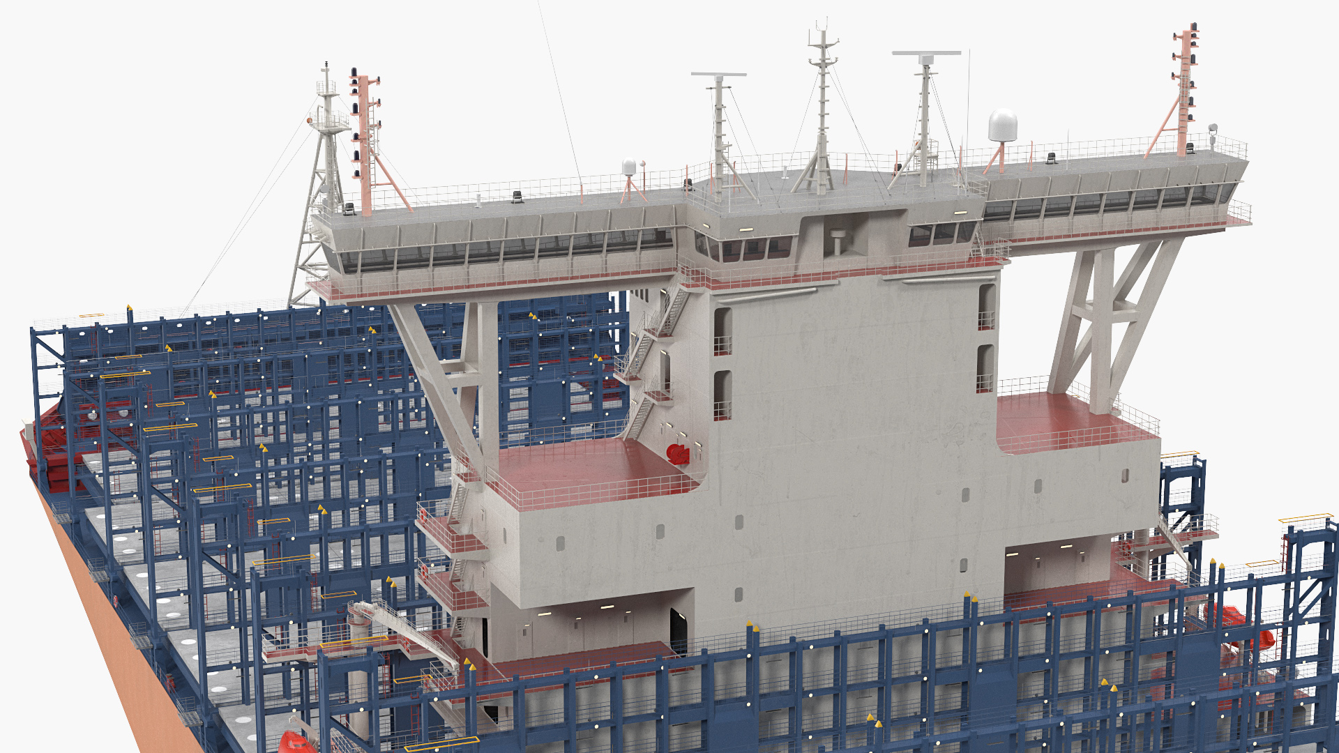 3D model Container Ship Empty
