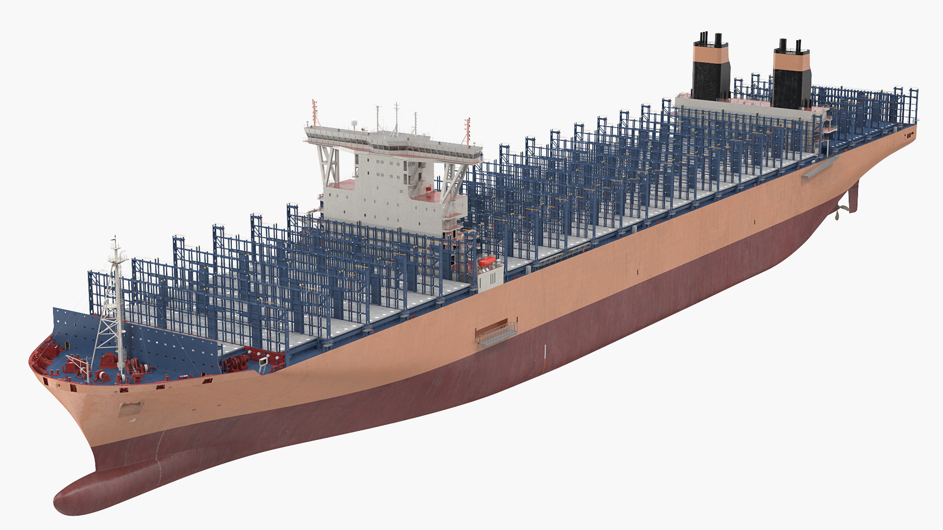 3D model Container Ship Empty
