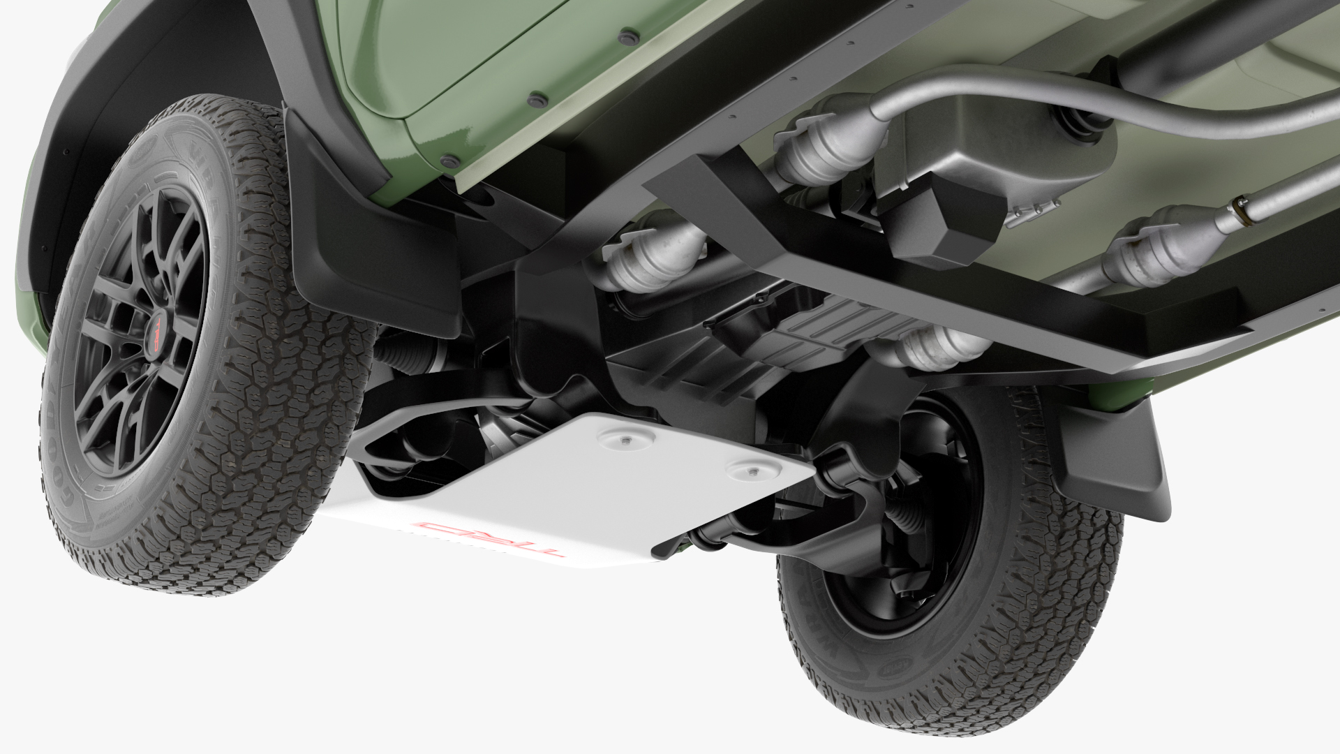 3D Toyota Tacoma TRD Pro Army Green 2021 Simple Interior model