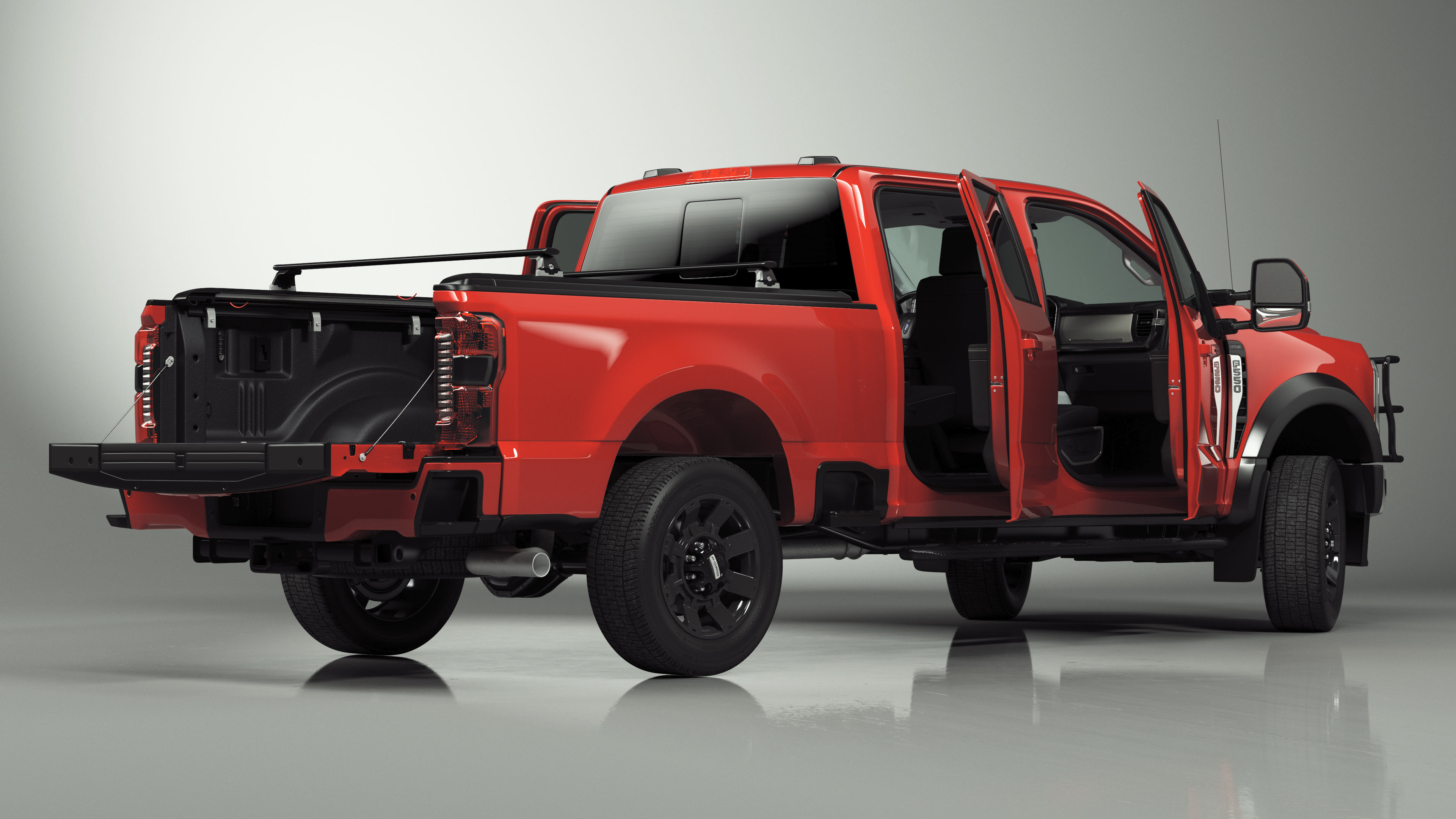 3D Ford Super Duty F 550 Lariat 2023 with Accessories Rigged for Cinema 4D