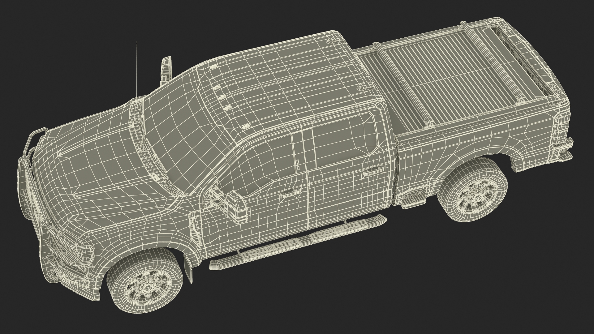 3D Ford Super Duty F 550 Lariat 2023 with Accessories Rigged for Cinema 4D
