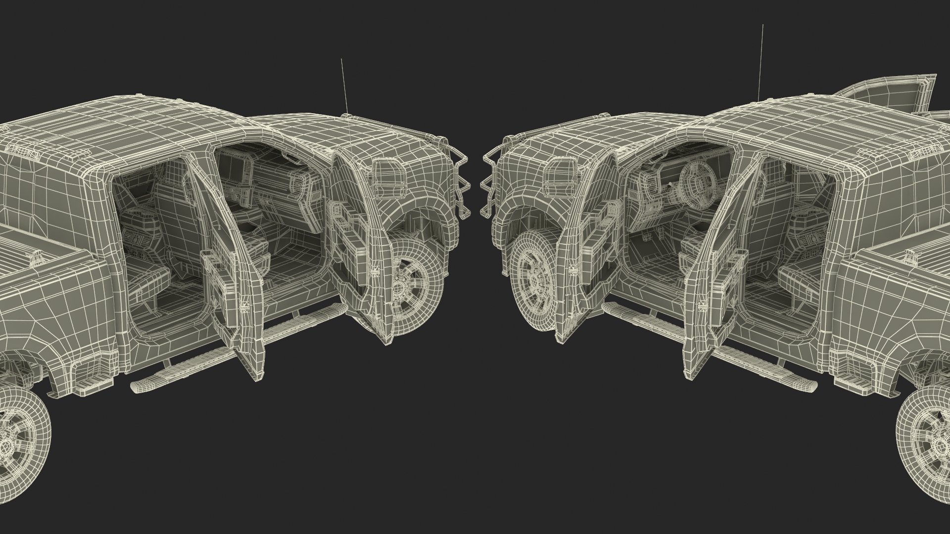 3D Ford Super Duty F 550 Lariat 2023 with Accessories Rigged for Cinema 4D