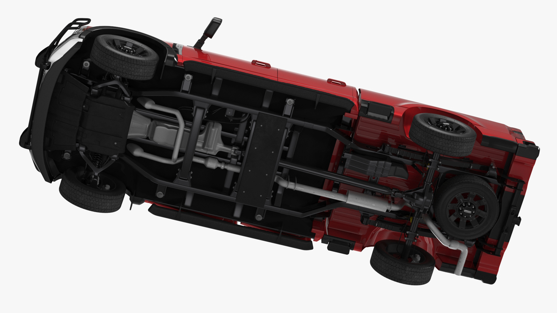 3D Ford Super Duty F 550 Lariat 2023 with Accessories Rigged for Cinema 4D