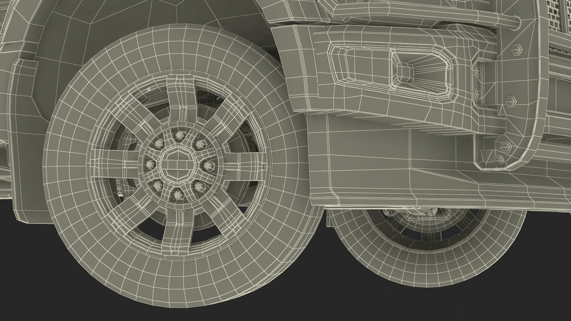 3D Ford Super Duty F 550 Lariat 2023 with Accessories Rigged for Cinema 4D